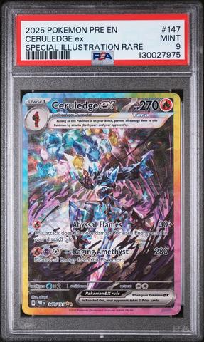 2025 Pokemon Pre En-prismatic Evolutions 147 Ceruledge Ex Special