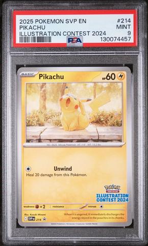 2025 Pokemon Svp En-sv Black Star Promo 214 Pikachu Illustration