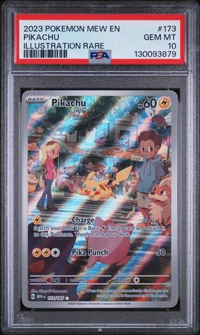 2023 Pokemon Mew En-151 173 Pikachu Illustration Rare PSA 10