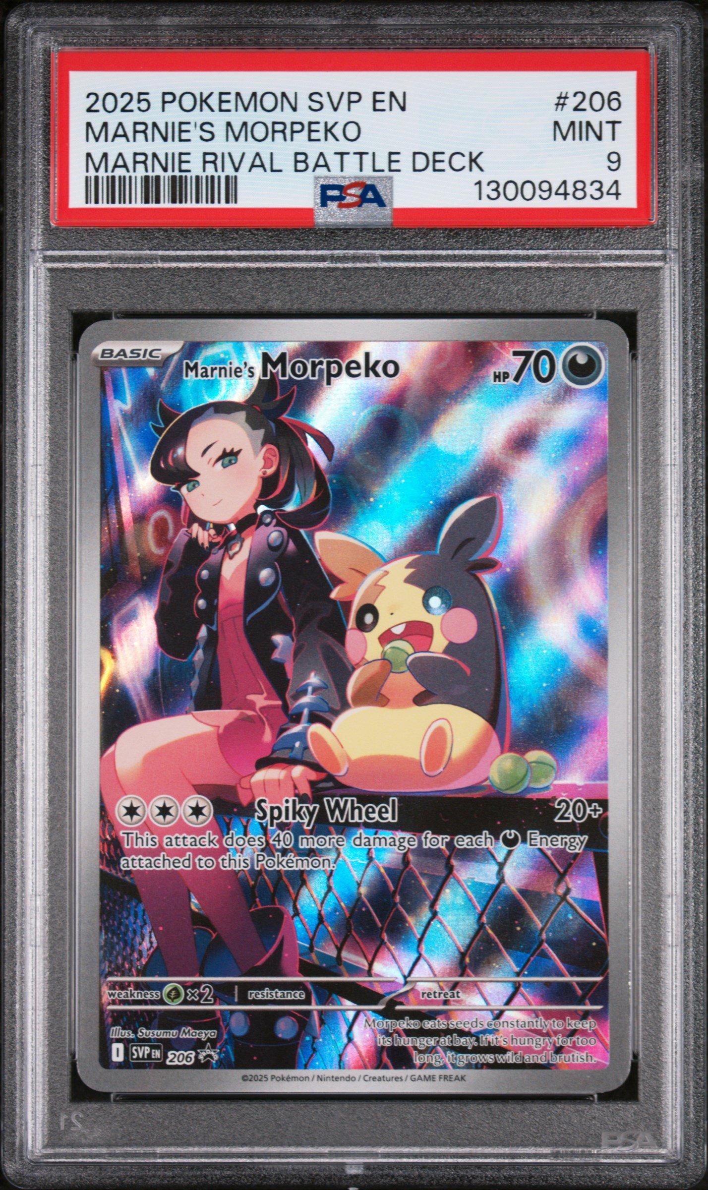 2025 Pokemon Svp En-sv Black Star Promo 206 Marnie's Morpeko