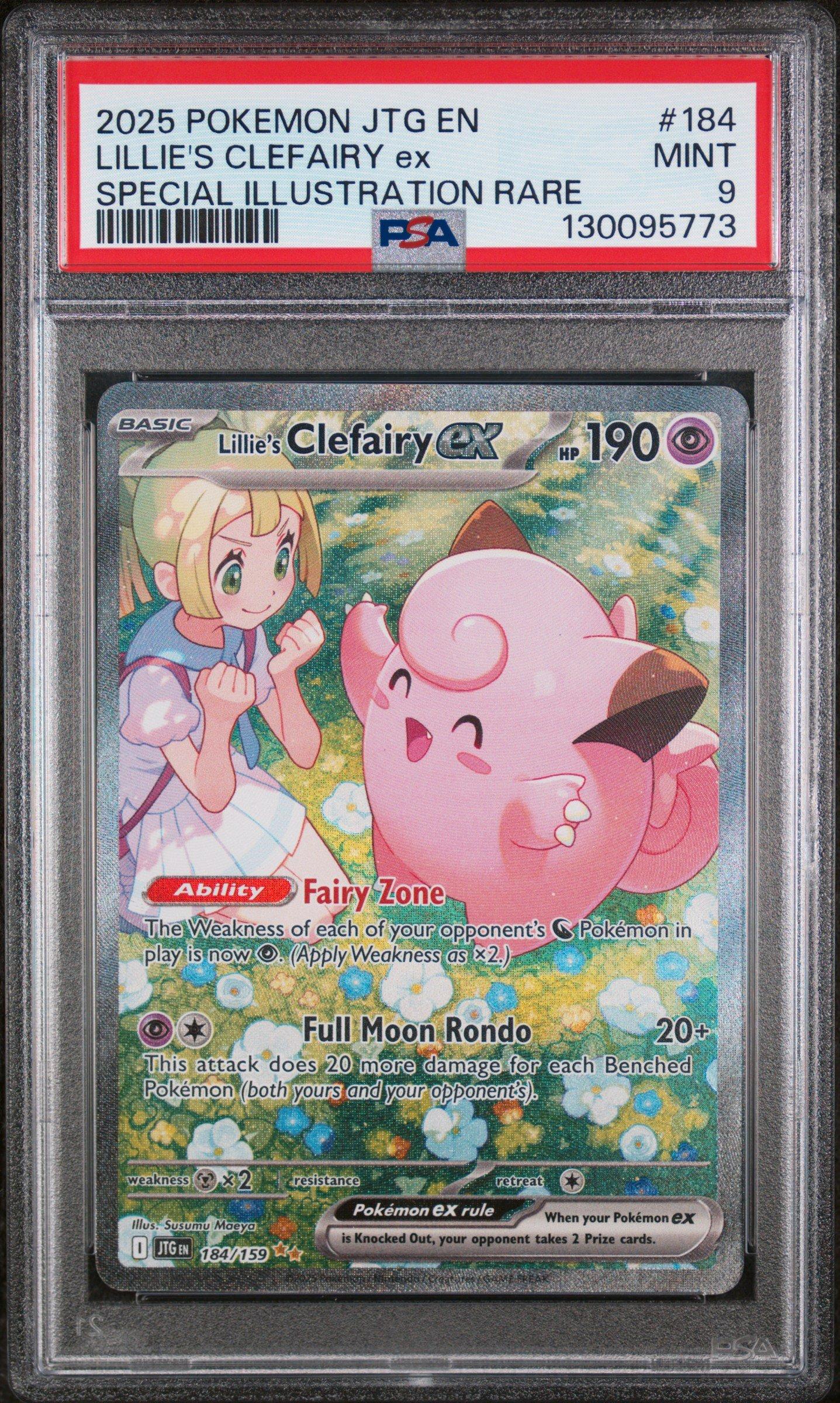 2025 Pokemon Jtg En-journey Together 184 Lillie's Clefairy Ex