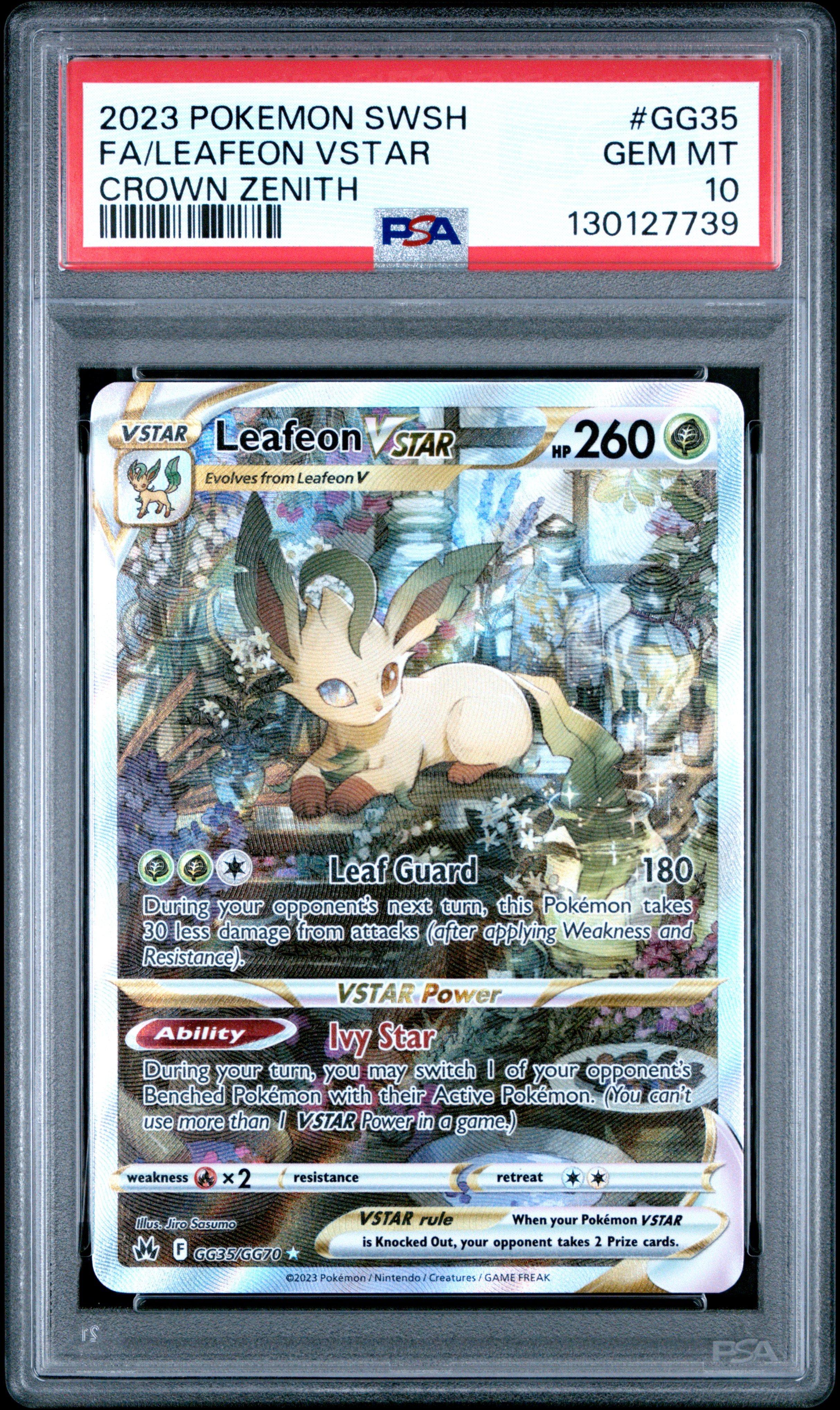 2023 Pokemon Sword And Shield Crown Zenith Gg35 Full Art/leafeon