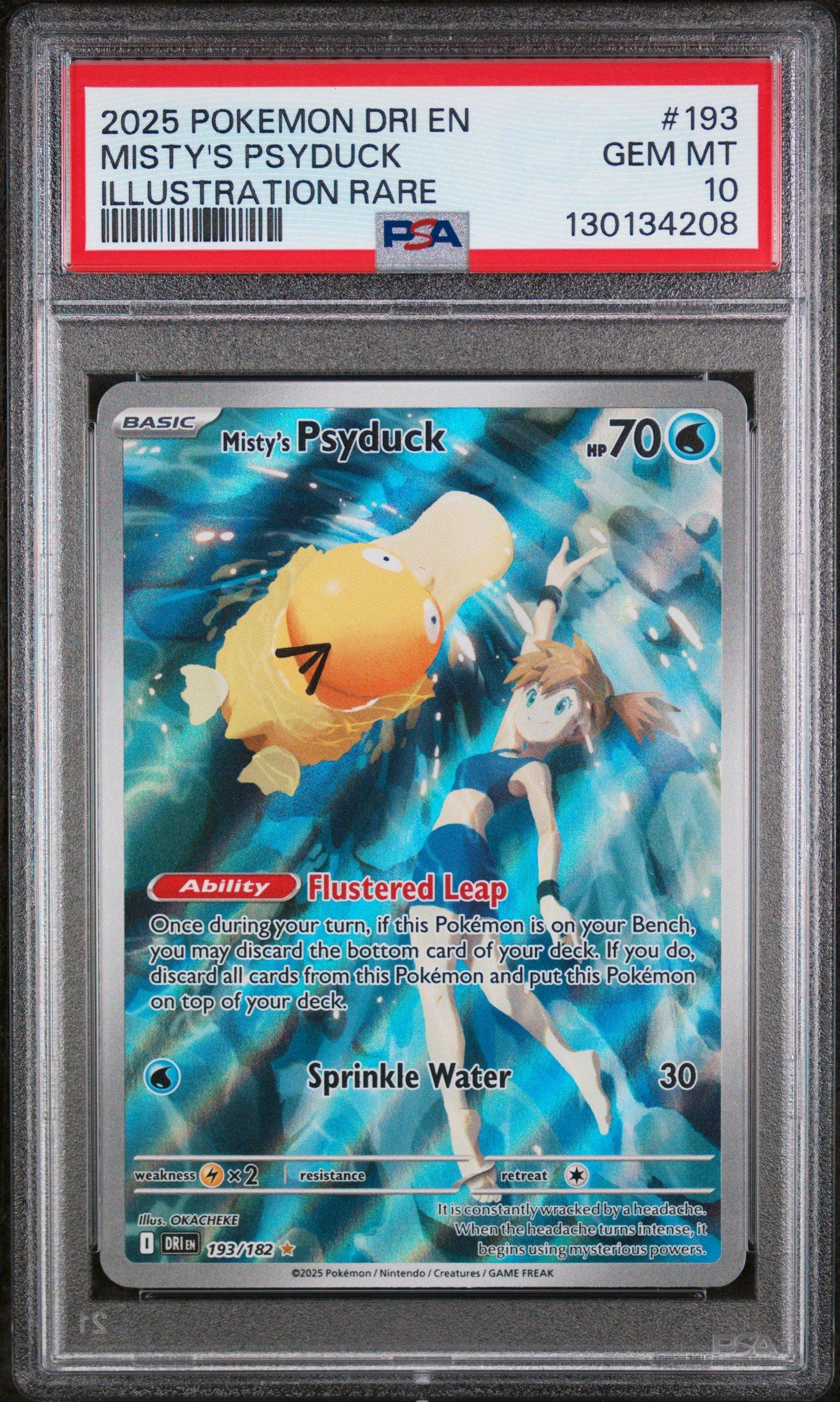2025 Pokemon Dri En-destined Rivals 193 Misty's Psyduck