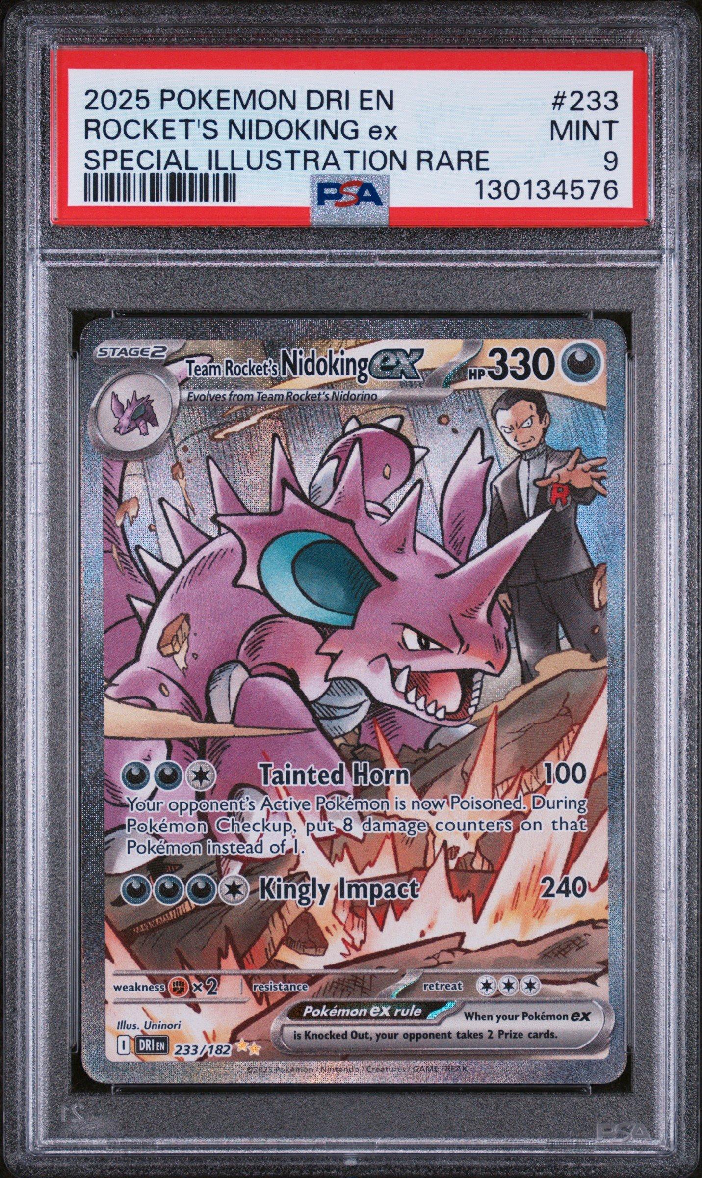 2025 Pokemon Dri En-destined Rivals 233 Team Rocket's Nidoking Ex