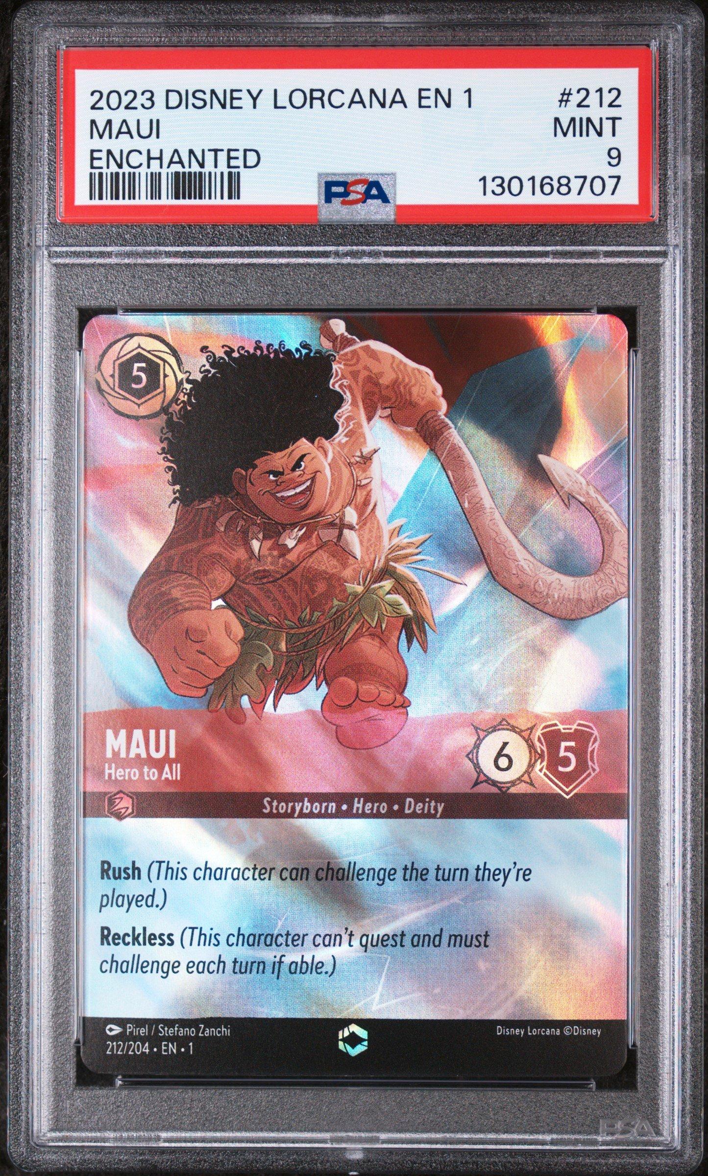 2023 Disney Lorcana En 1-the First Chapter 212 Maui - Hero To All