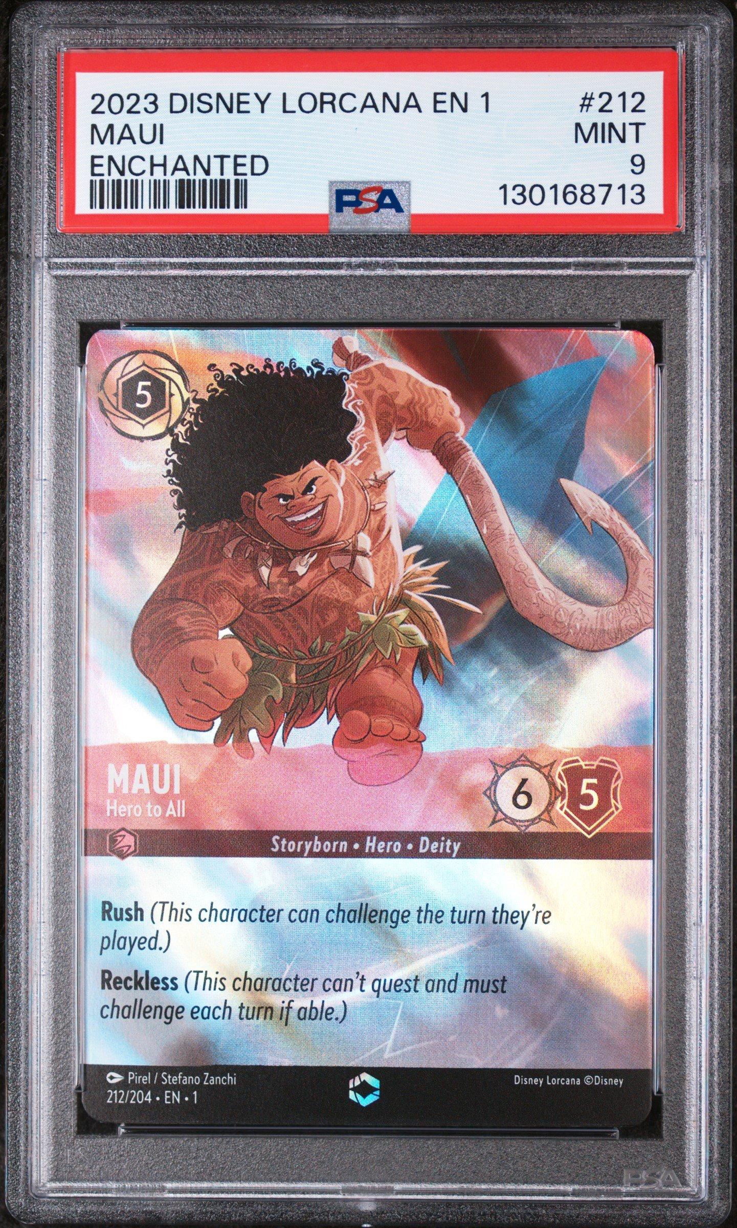 2023 Disney Lorcana En 1-the First Chapter 212 Maui - Hero To All