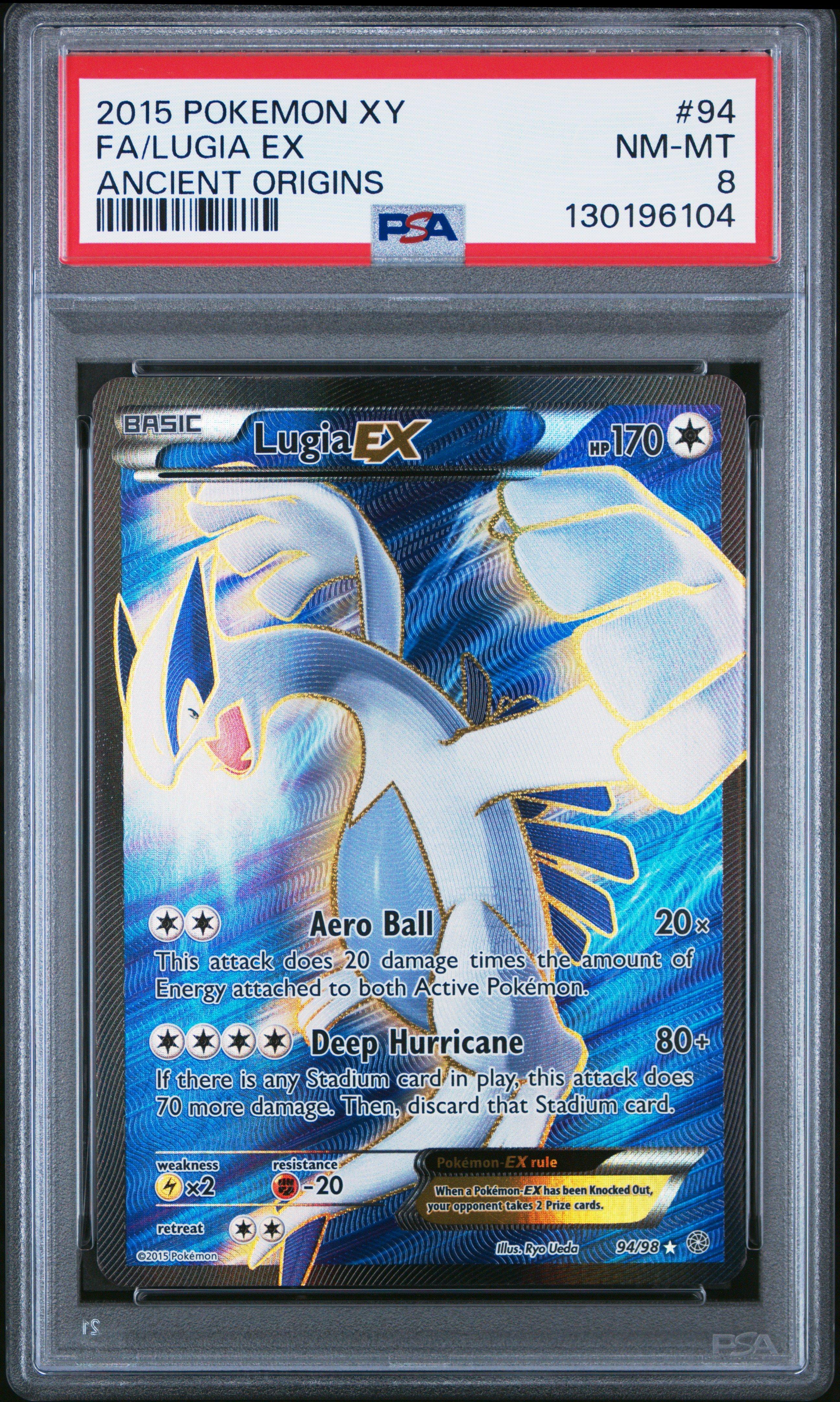 pokemon card lugia ex full art Ancient Origins 94/98 Colorless Plasma Gale (120) Discard a Plasma Energy attached to this Pokmon Lugia EX #68 Prices |
