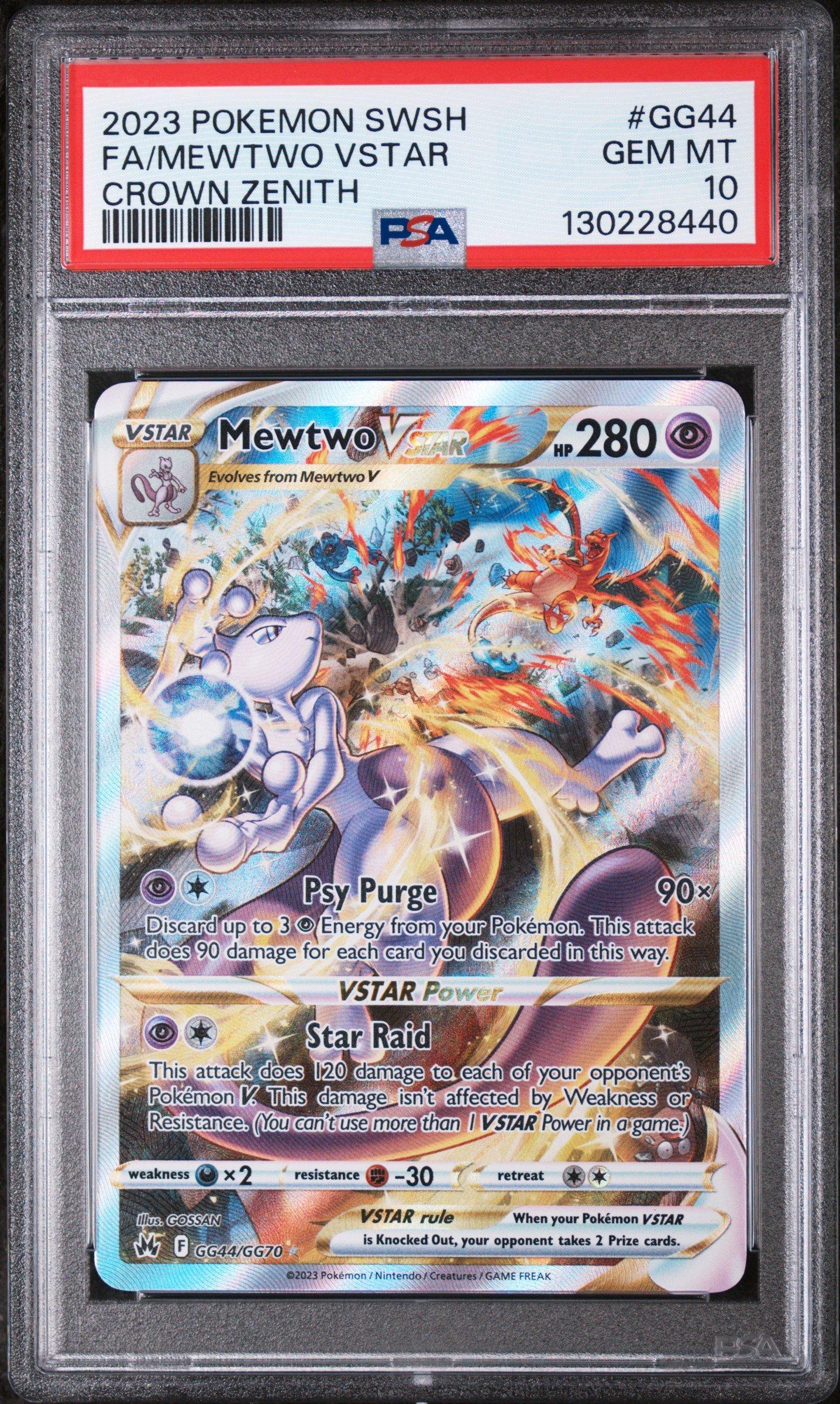 2023 Pokemon Sword And Shield Crown Zenith Gg44 Full Art/mewtwo