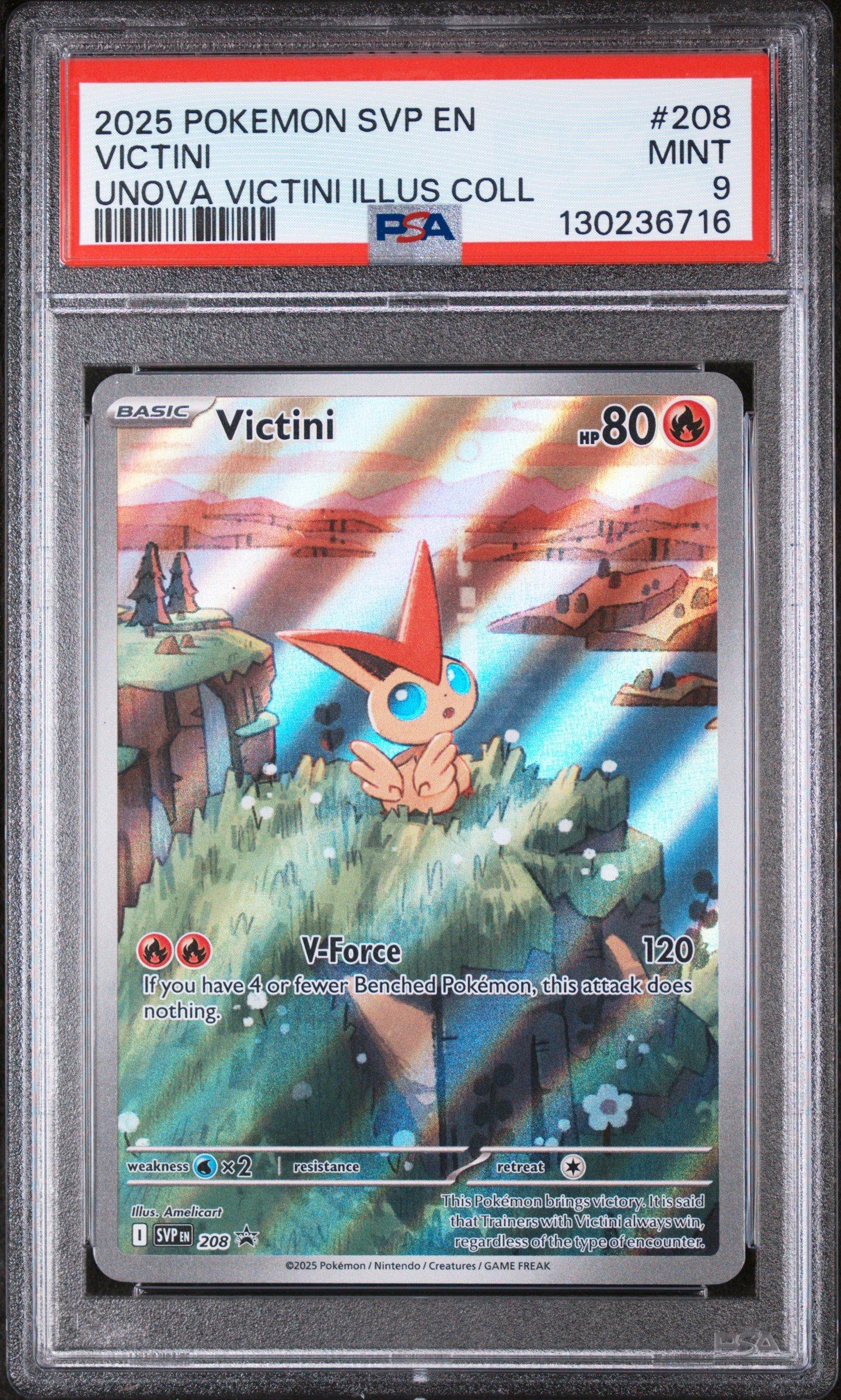 2025 Pokemon Svp En-sv Black Star Promo 208 Victini Unova Victini