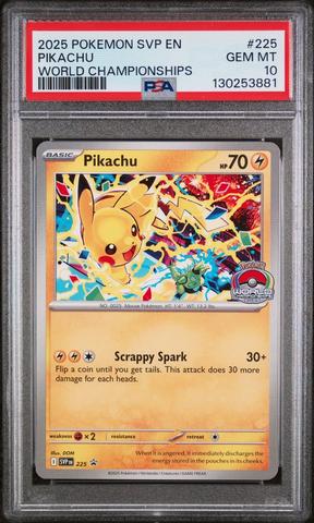 2025 Pokemon Svp En-sv Black Star Promo 225 Pikachu World