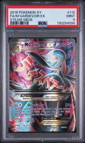 2016 Pokemon Xy Steam Siege 112 Full Art/m Gardevoir Ex PSA 9