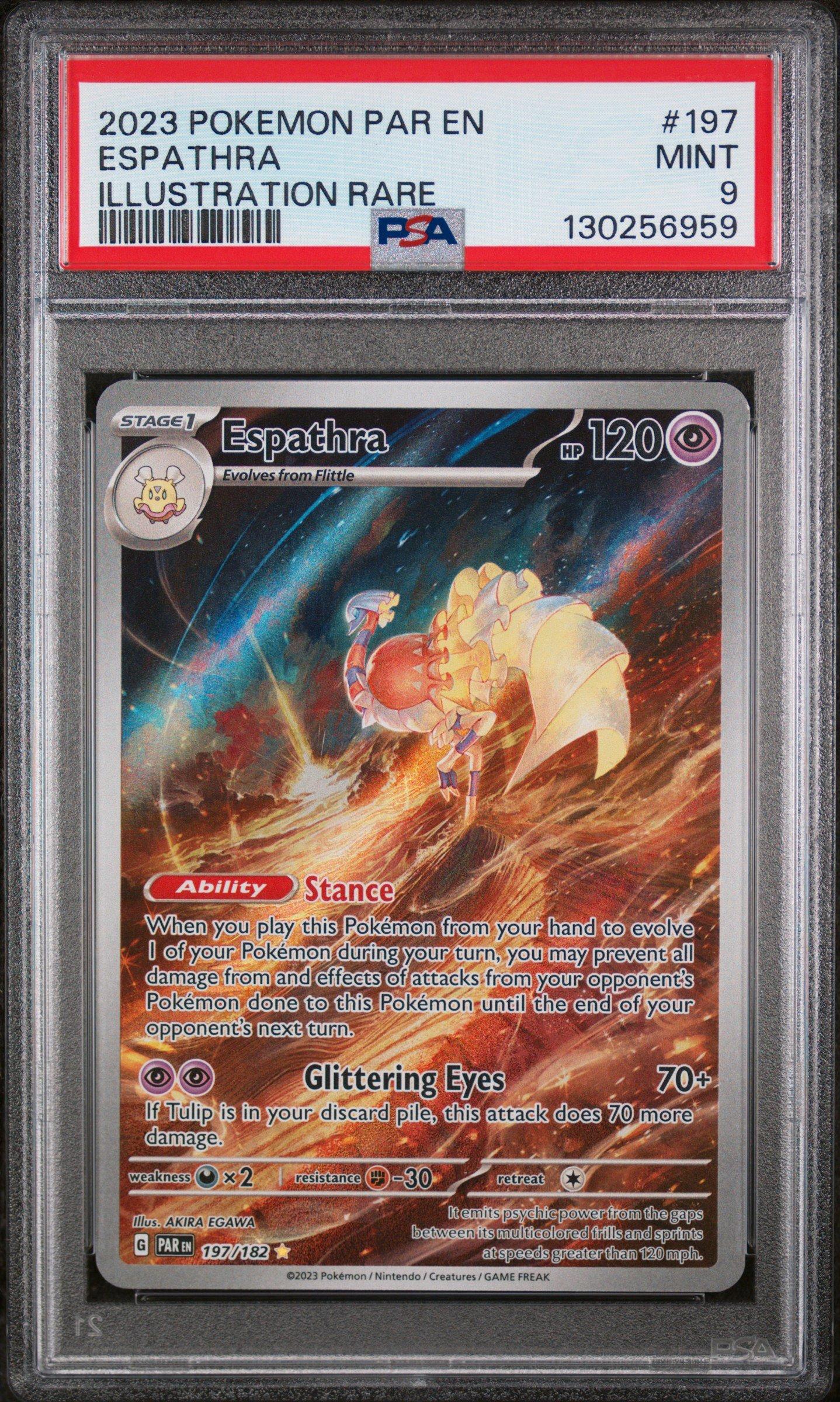 espathra pokemon card EXCLUSIVE Espathra 081/182 NM RARE Non Holo Promo Paradox Rift Pokemon Card