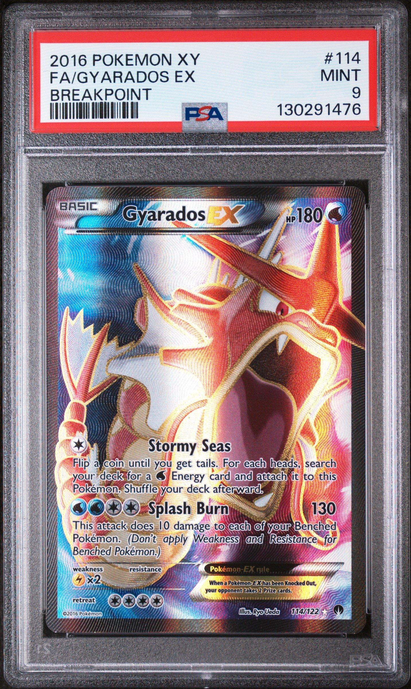 2016 Pokemon Xy Breakpoint 114 Full Art/gyarados Ex PSA 9 | GameStop