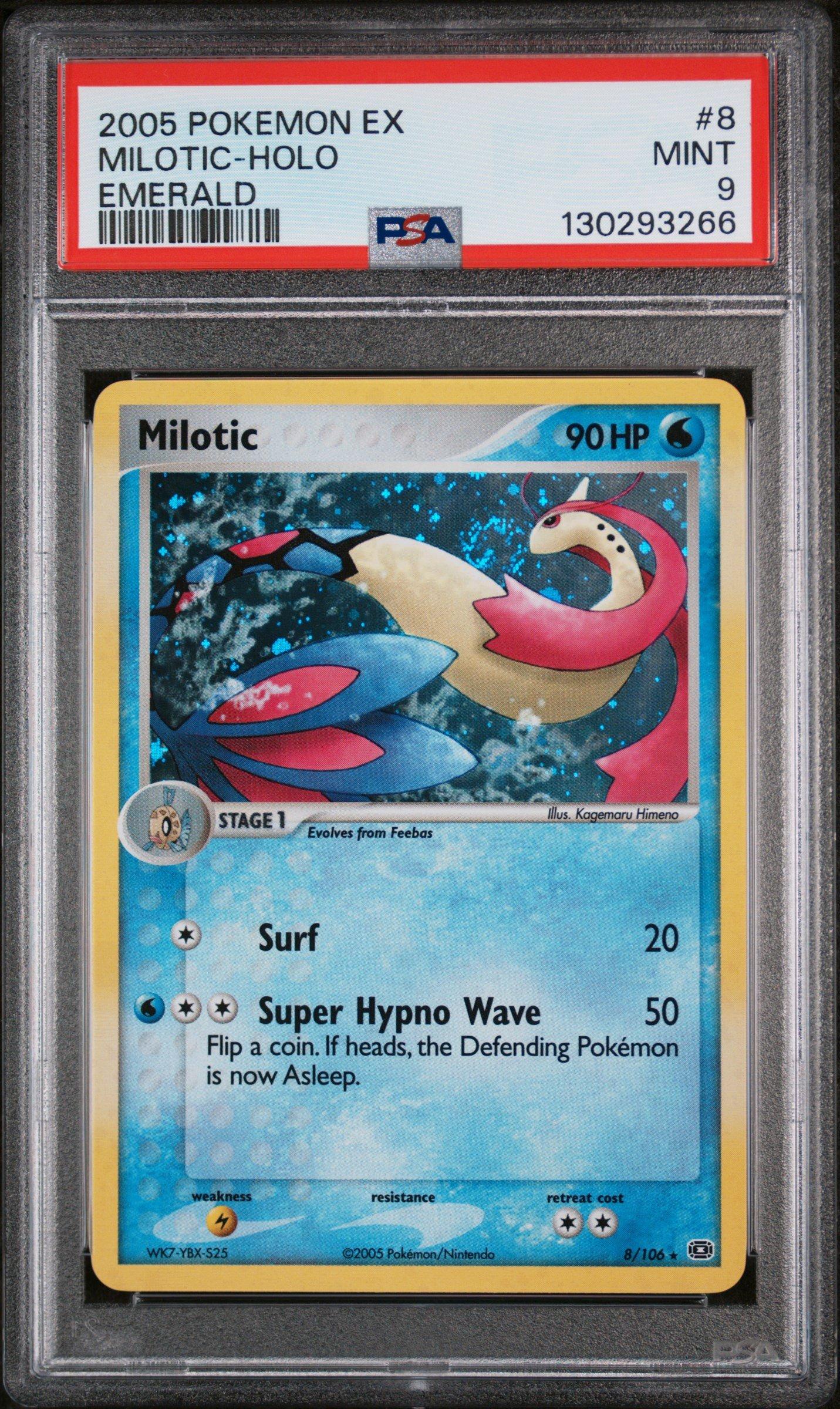 【PSA8】ミロカロスex アンリミ 2005 ポケカ PCG MILOTIC 2005 Pokemon Ex Emerald 8 Milotic-holo PSA 9 Graded Card | GameStop