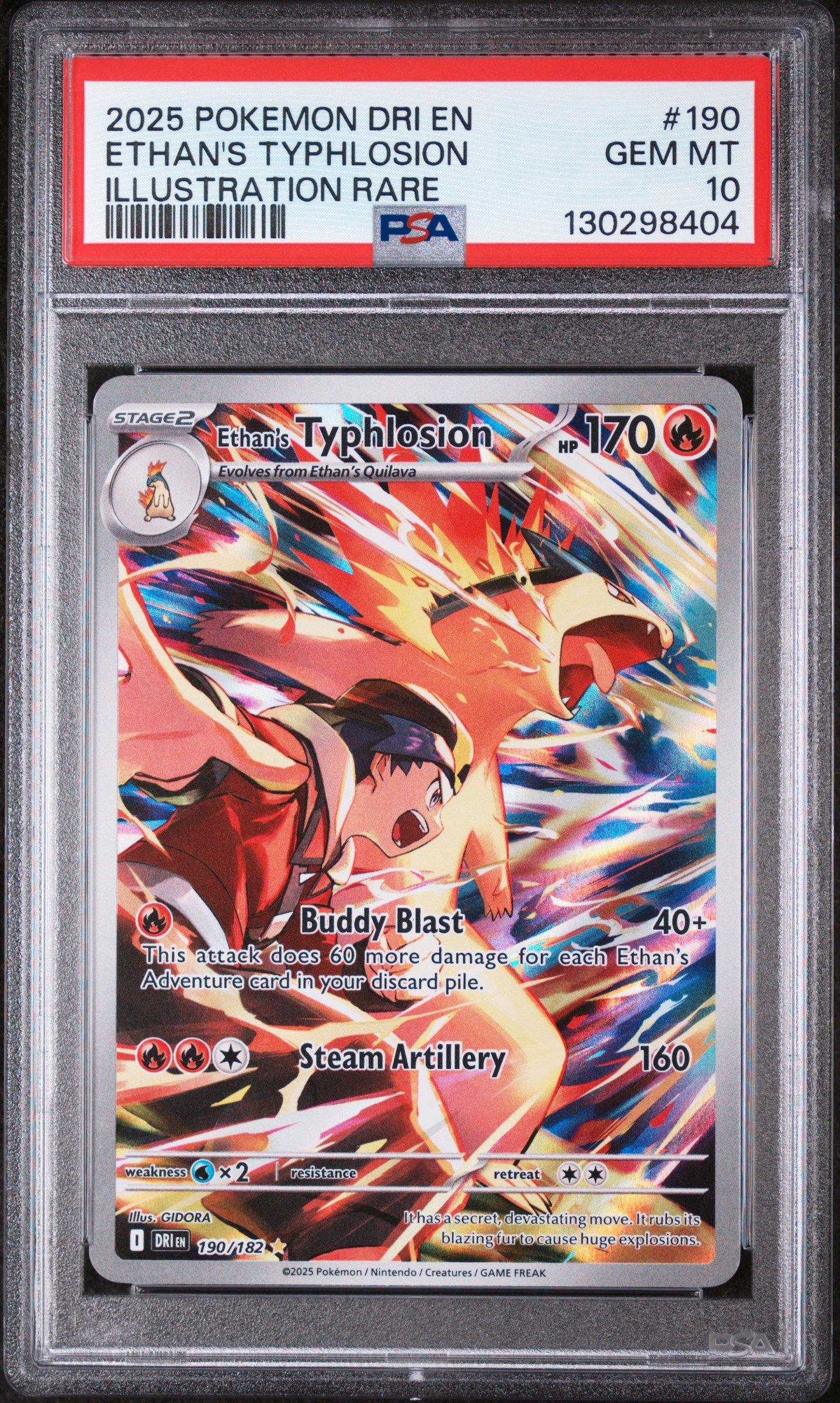 2025 Pokemon Dri En-destined Rivals 190 Ethan's Typhlosion