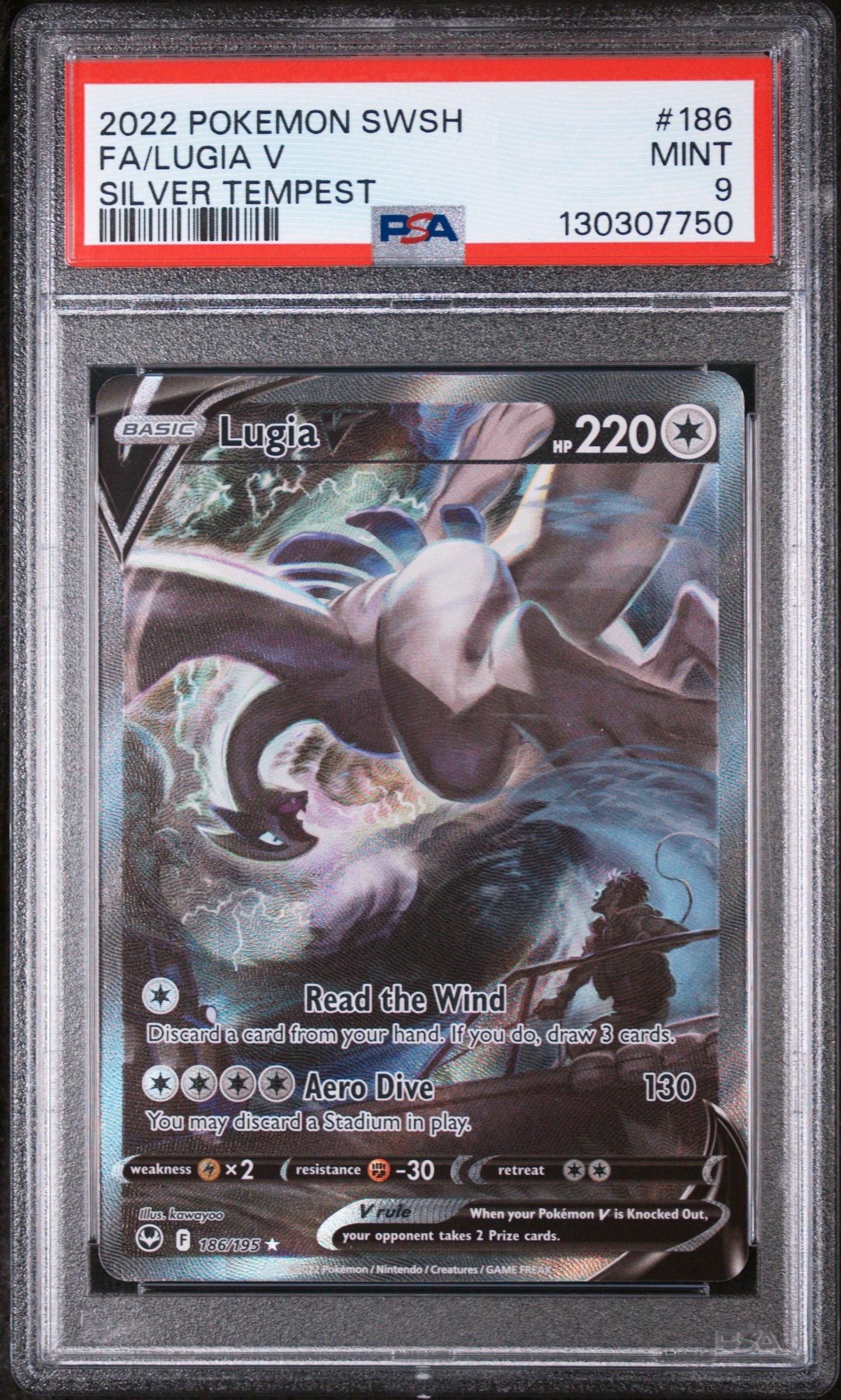 2022 Pokemon Sword & Shield Silver Tempest 186 Full Art/lugia V