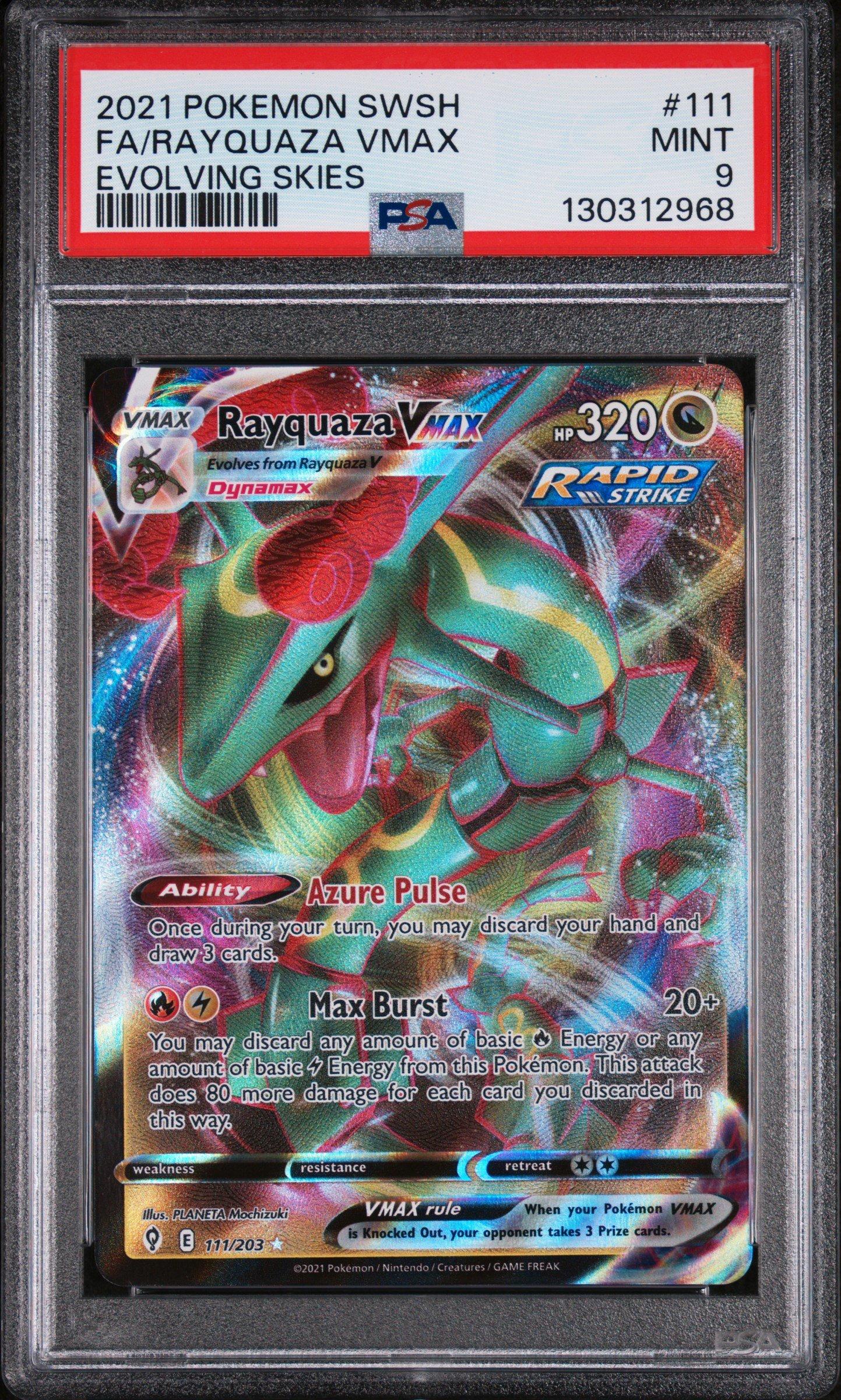 2021 Pokemon Sword & Shield Evolving Skies 111 Full Art/rayquaza