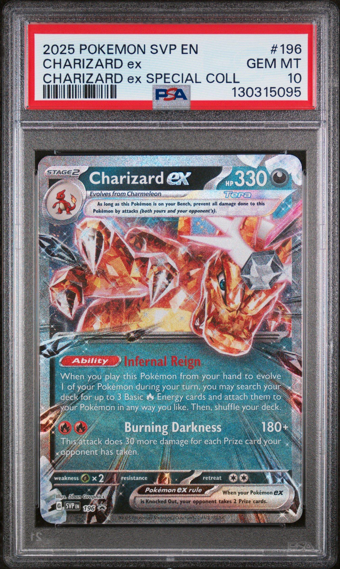 2025 Pokemon Svp En-sv Black Star Promo 196 Charizard Ex Charizard