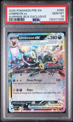 2025 Pokemon Pre En-prismatic Evolutions 060 Umbreon Ex Surprise