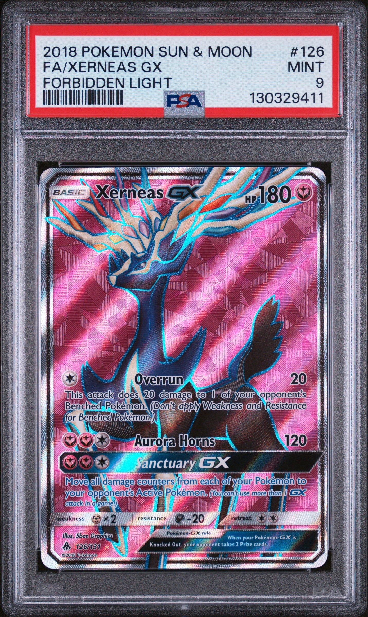 2018 Pokemon Sun & Moon Forbidden Light 126 Full Art/xerneas Gx
