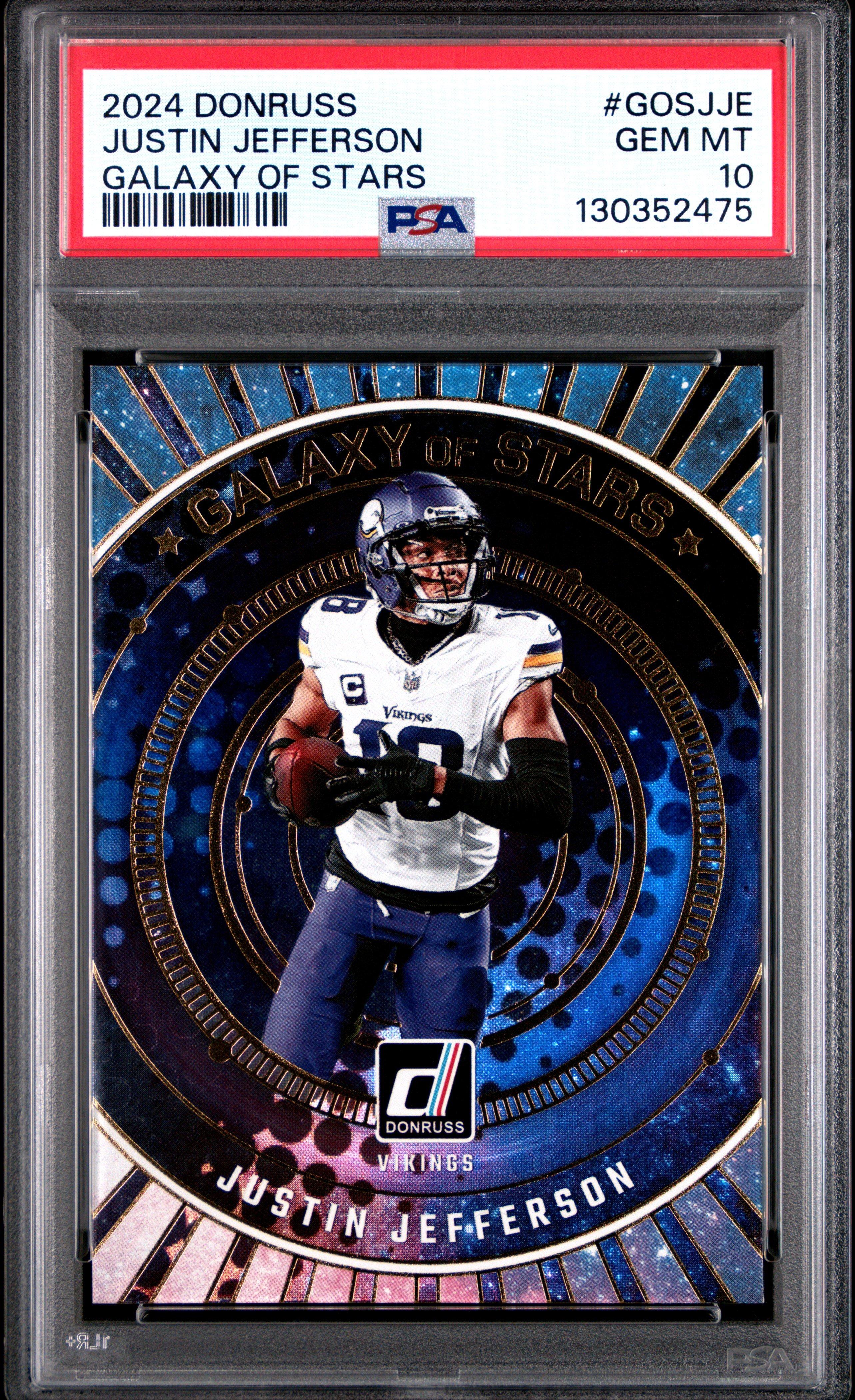 2024 Panini Donruss Galaxy Of Stars Gosjje Justin Jefferson PSA 10