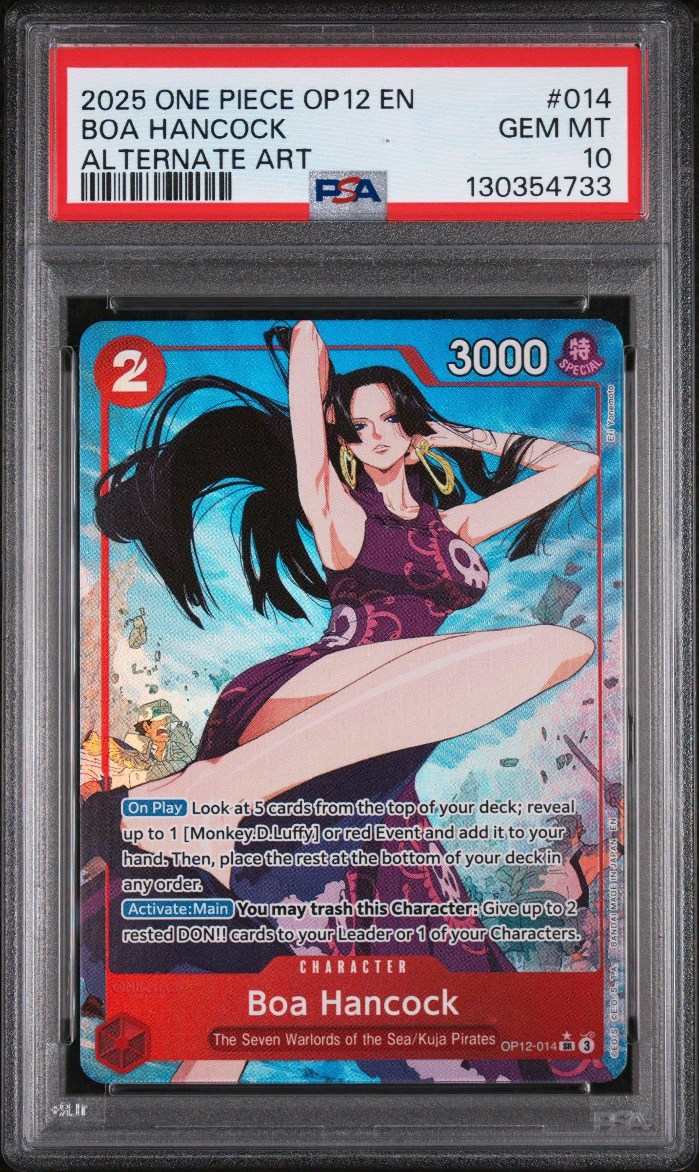 【0696】ボア・ハンコック OP12-014 PSA 10 2025 One Piece Op12-legacy Of The Master 014 Boa Hancock Alternate