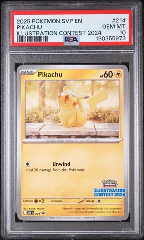 2025 Pokemon Svp En-sv Black Star Promo 214 Pikachu Illustration