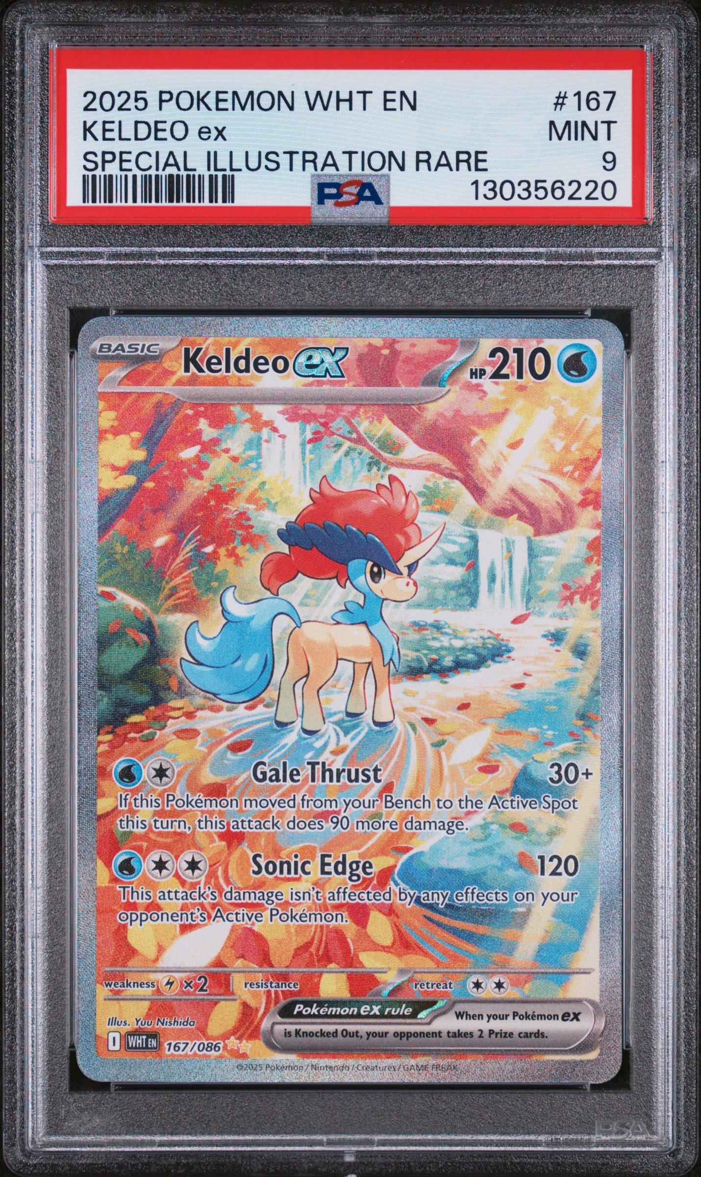 2025 Pokemon Wht En-white Flare 167 Keldeo Ex Special Illustration