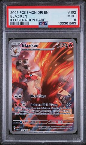 2025 Pokemon Dri En-destined Rivals 192 Blaziken Illustration Rare