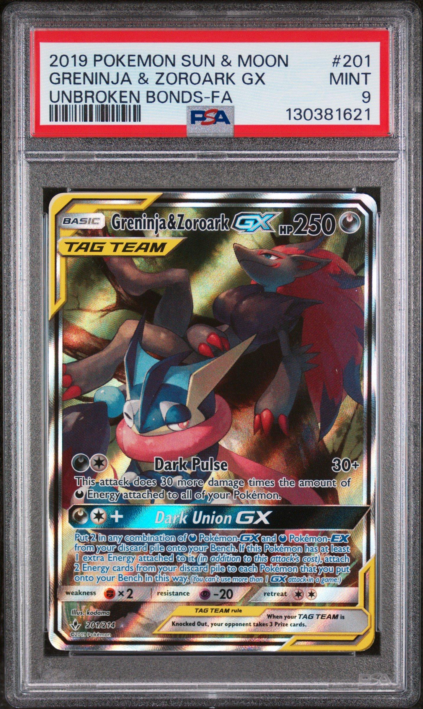 2019 Pokemon Sun & Moon Unbroken Bonds 201 Full Art/greninja