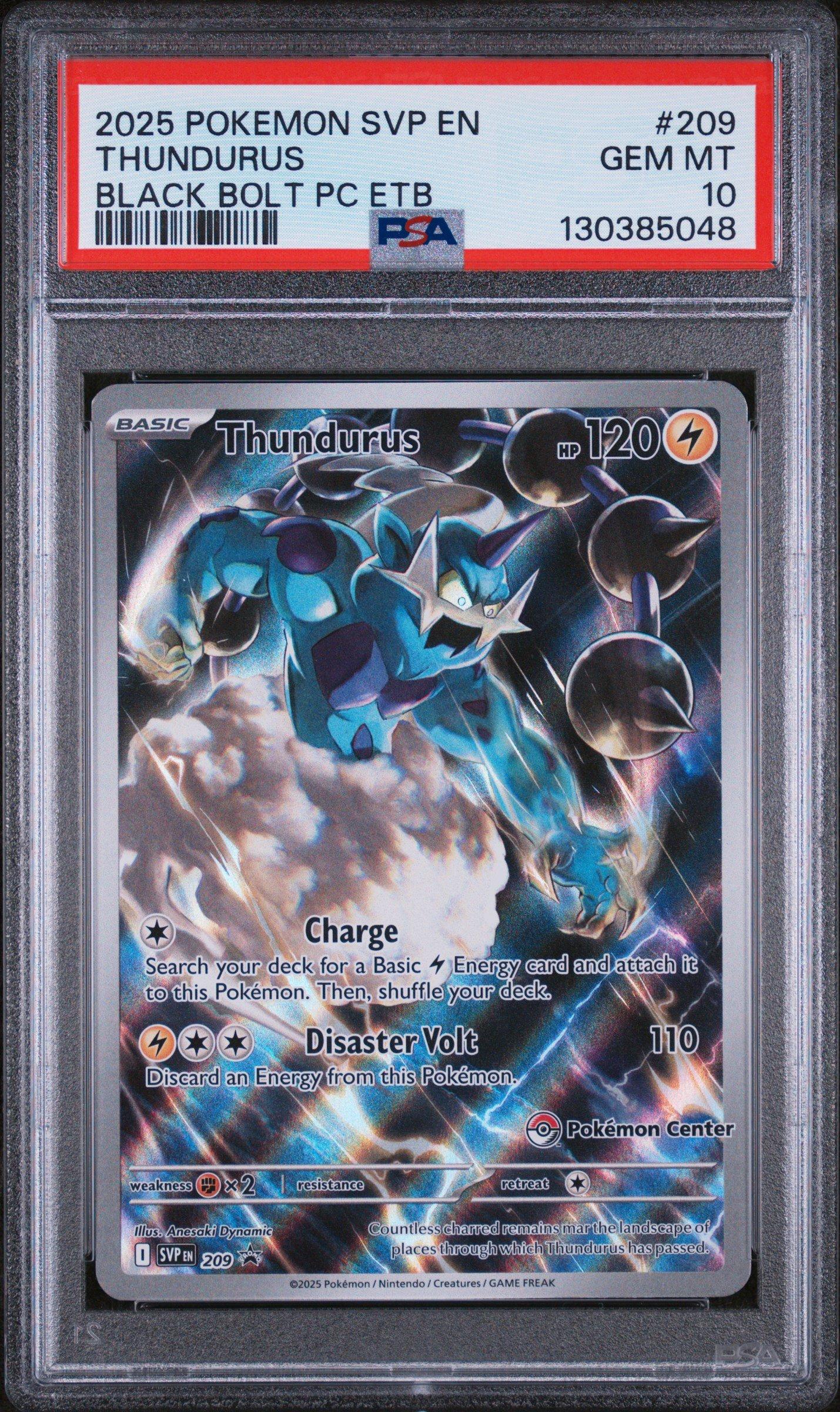 2025 Pokemon Svp En-sv Black Star Promo 209 Thundurus Black Bolt