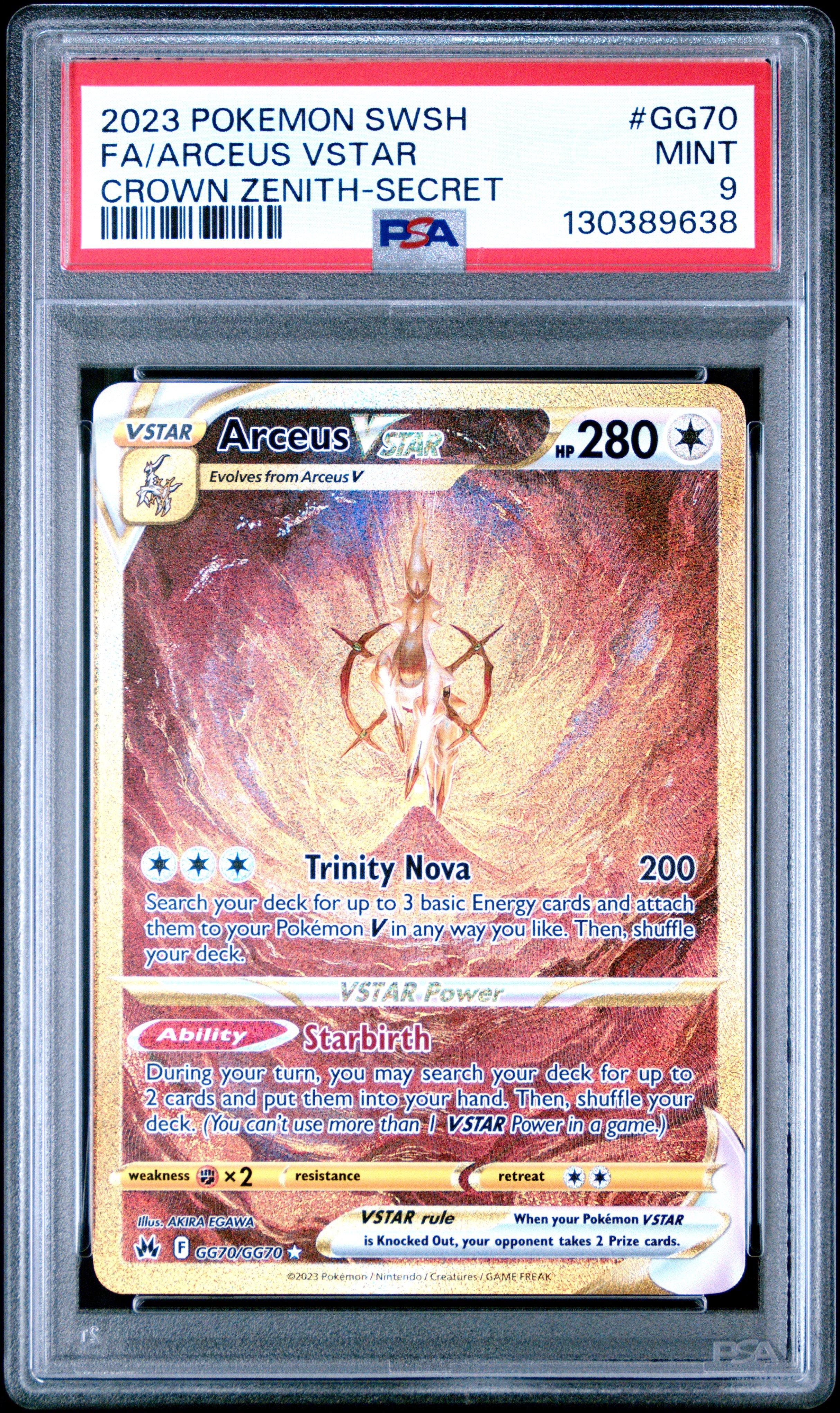 2023 Pokemon Sword And Shield Crown Zenith Gg70 Full Art/arceus