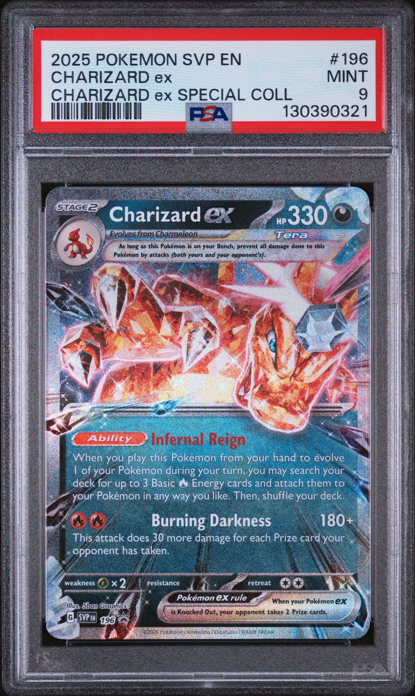 2025 Pokemon Svp En-sv Black Star Promo 196 Charizard Ex Charizard