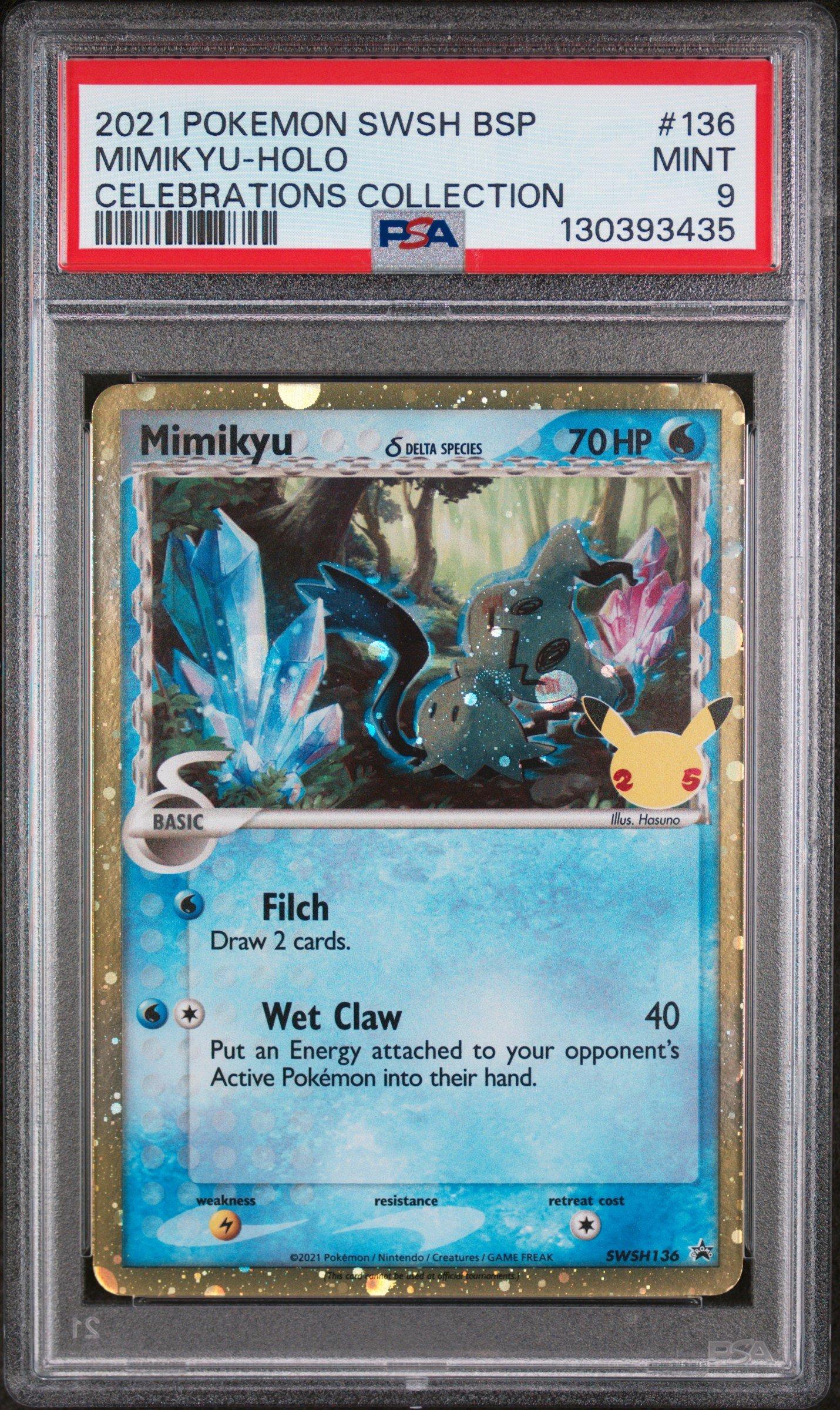 2021 Pokemon Swsh Black Star Promo 136 Mimikyu-holo Celebrations