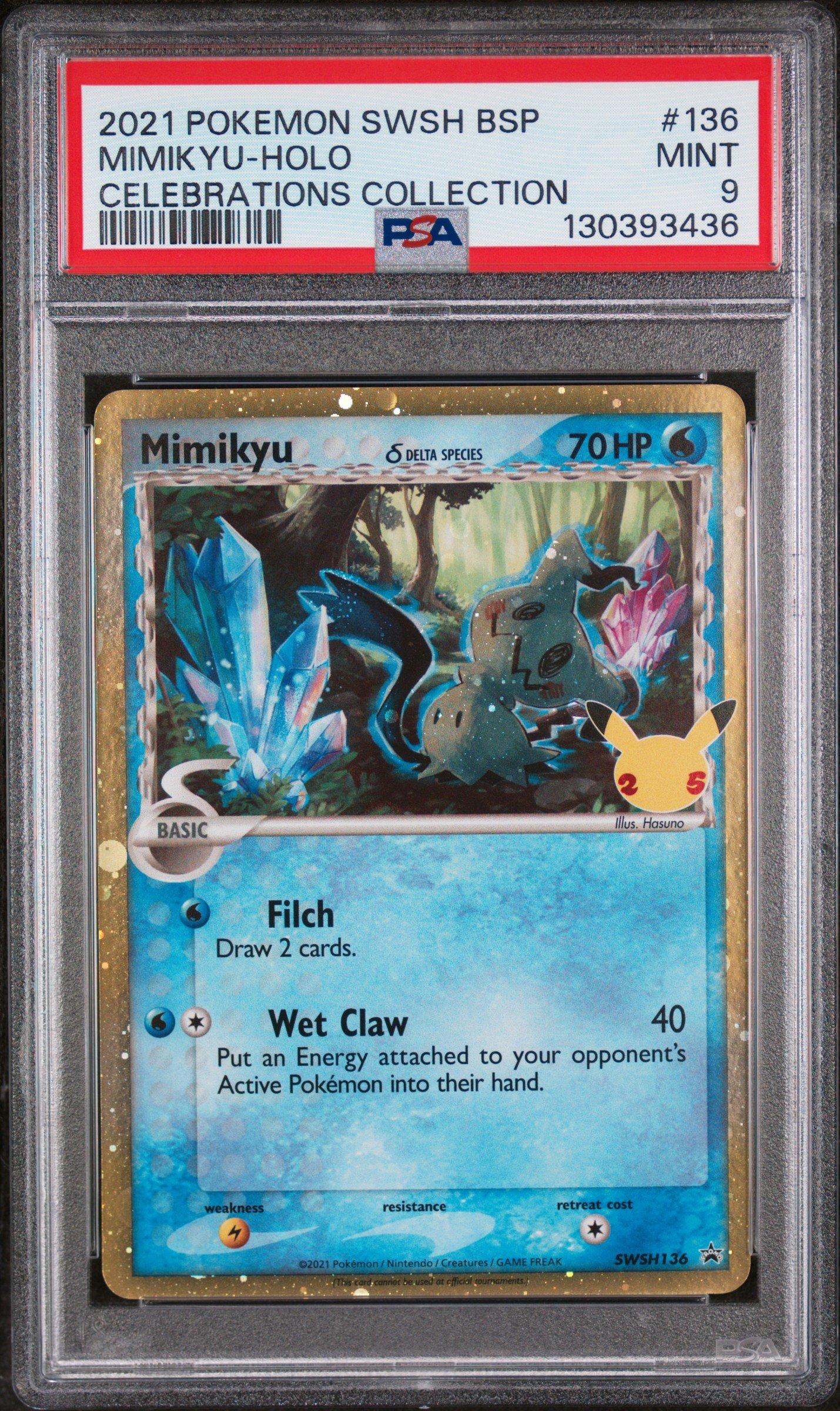 2021 Pokemon Swsh Black Star Promo 136 Mimikyu-holo Celebrations