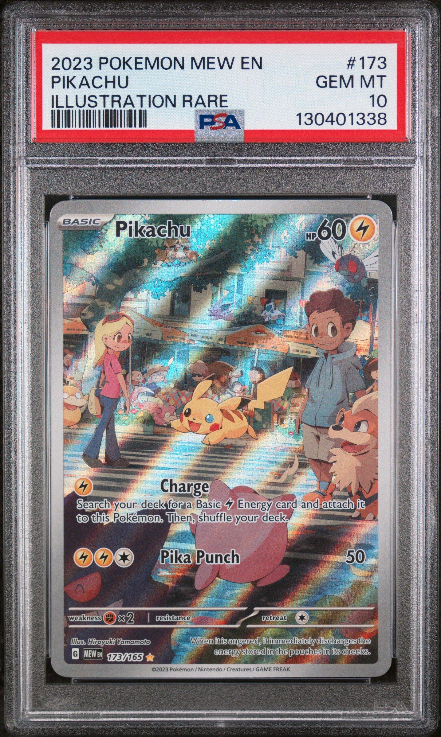 2023 Pokemon Mew En-151 173 Pikachu Illustration Rare PSA 10