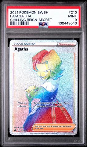 pokemon hitmonlee card Agatha (Secret) (210/198) (SWSH06) – Poke Gems MTL