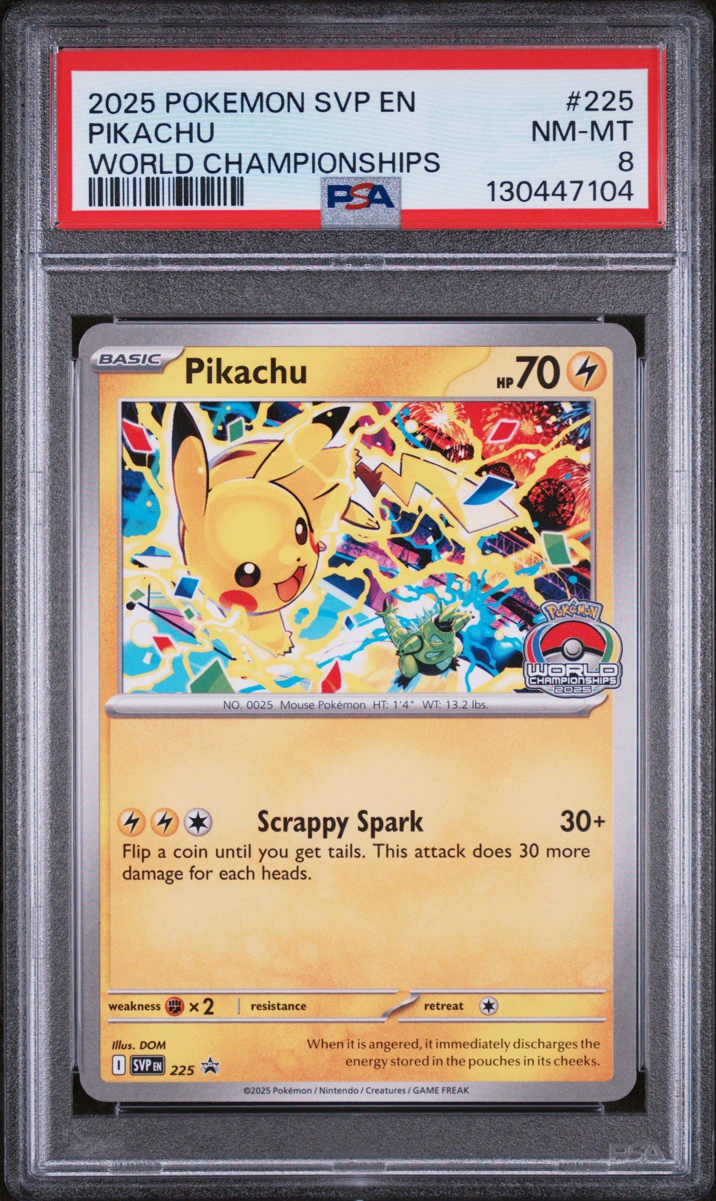 2025 Pokemon Svp En-sv Black Star Promo 225 Pikachu World