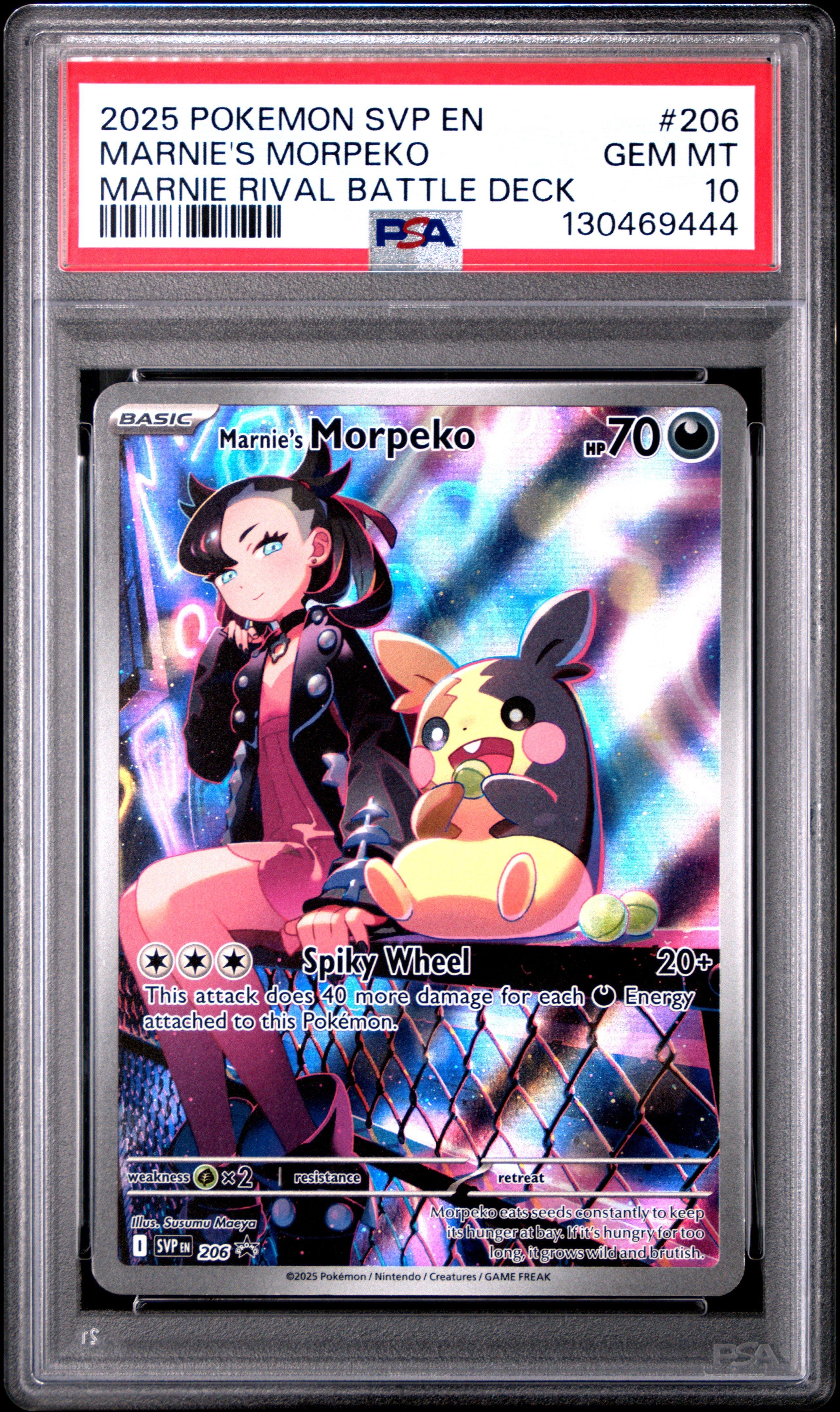 2025 Pokemon Svp En-sv Black Star Promo 206 Marnie's Morpeko
