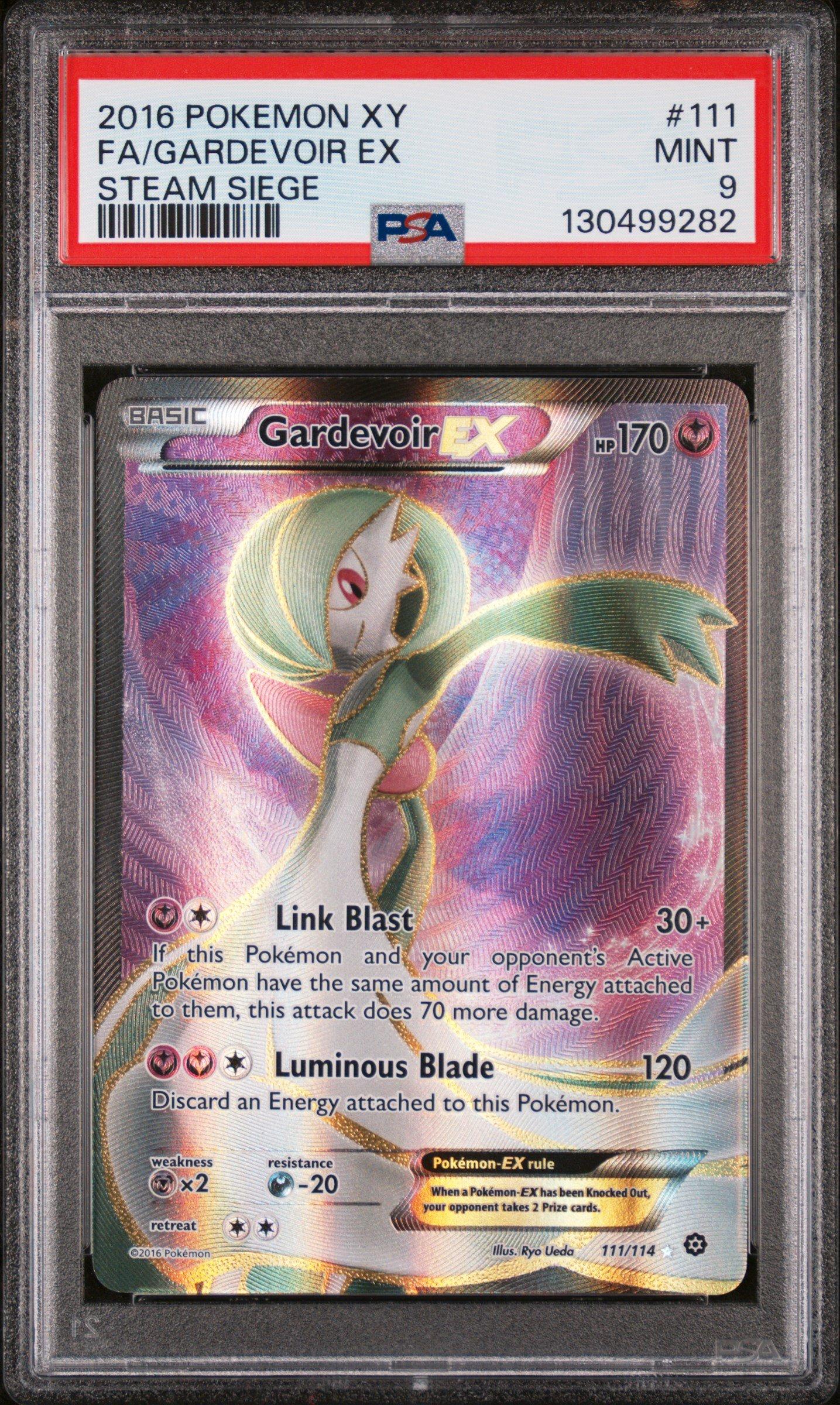 2016 Pokemon Xy Steam Siege 111 Full Art/gardevoir Ex PSA 9 Graded