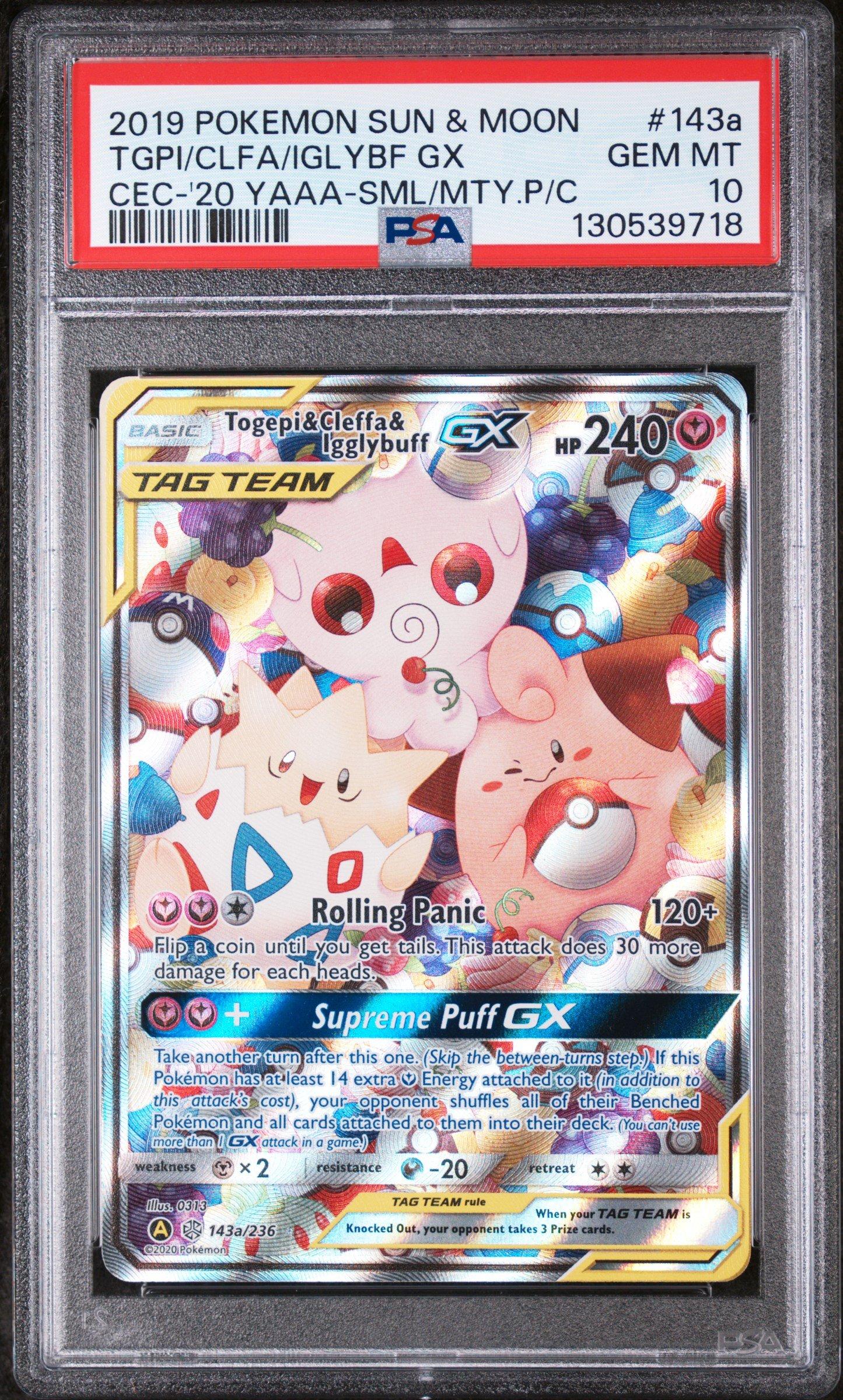 2019 Pokemon Sun & Moon Cosmic Eclipse 143a Togepi & Cleffa