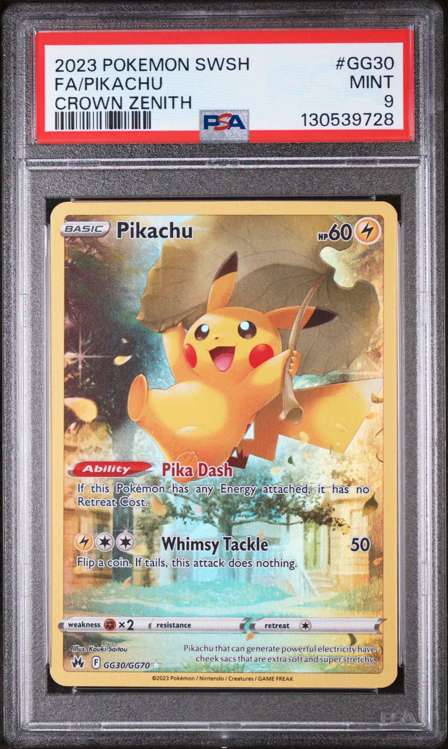 2023 Pokemon Sword And Shield Crown Zenith Gg30 Full Art/pikachu