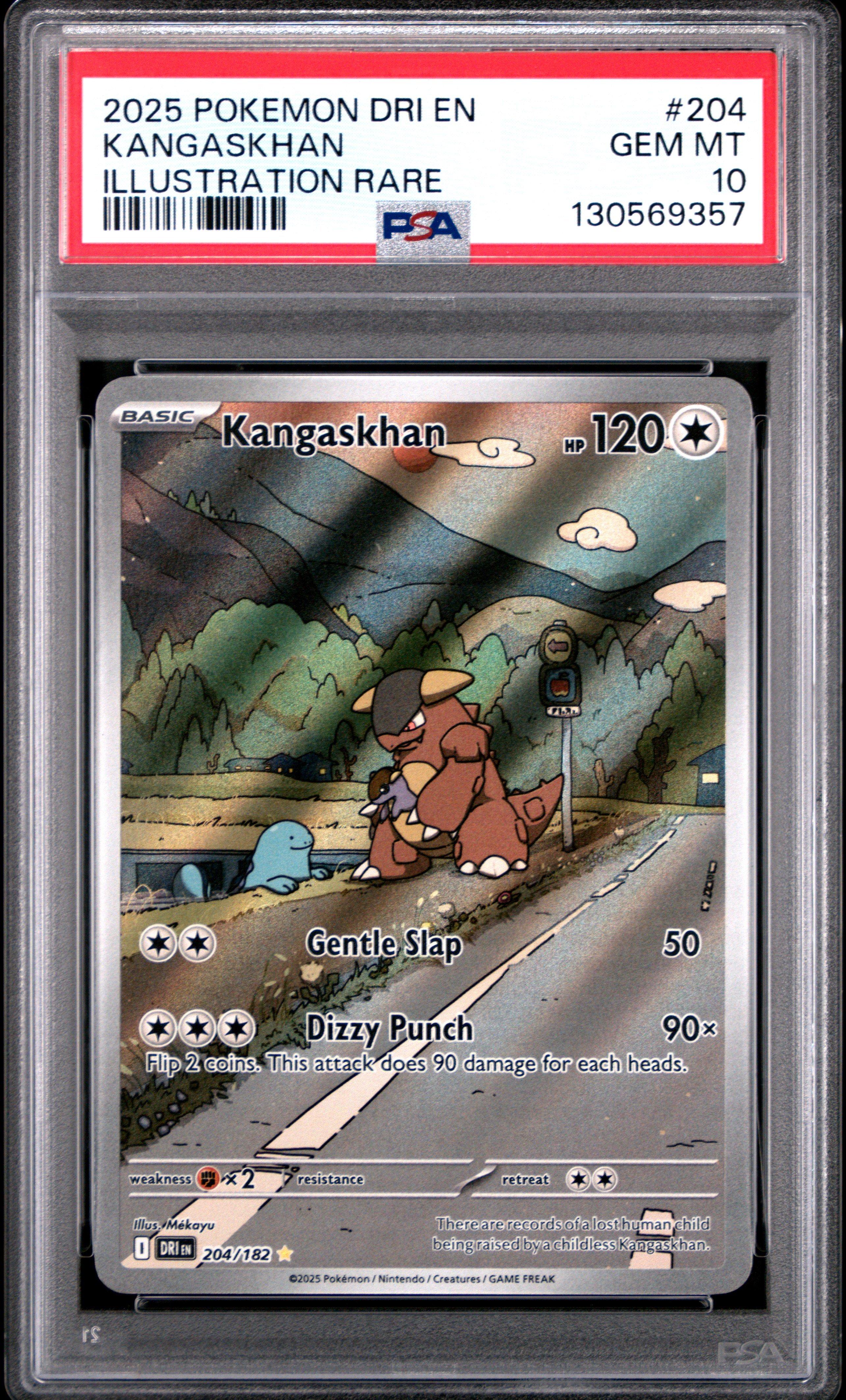 2025 Pokemon Dri En-destined Rivals 204 Kangaskhan Illustration
