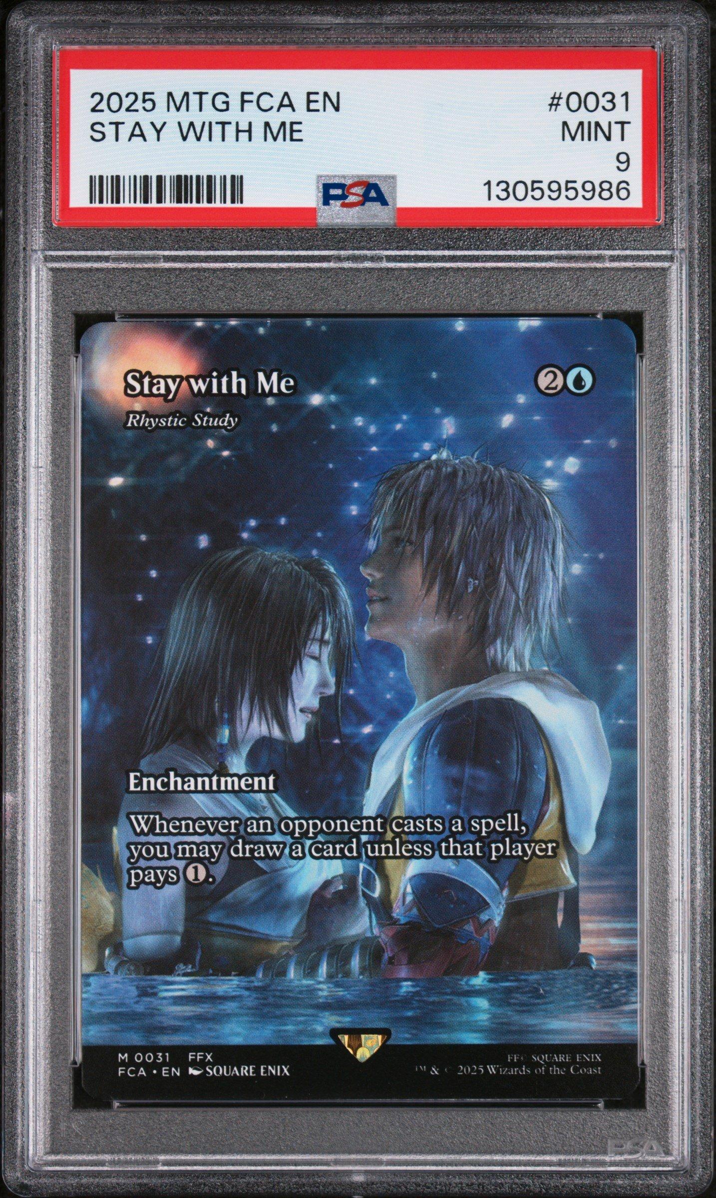 stay with me mtg card // Rhystic Study - Borderless (Foil) (FCA) 2025 Magic The Gathering Final