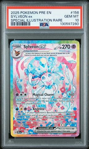 2025 Pokemon Pre En-prismatic Evolutions 156 Sylveon Ex Special