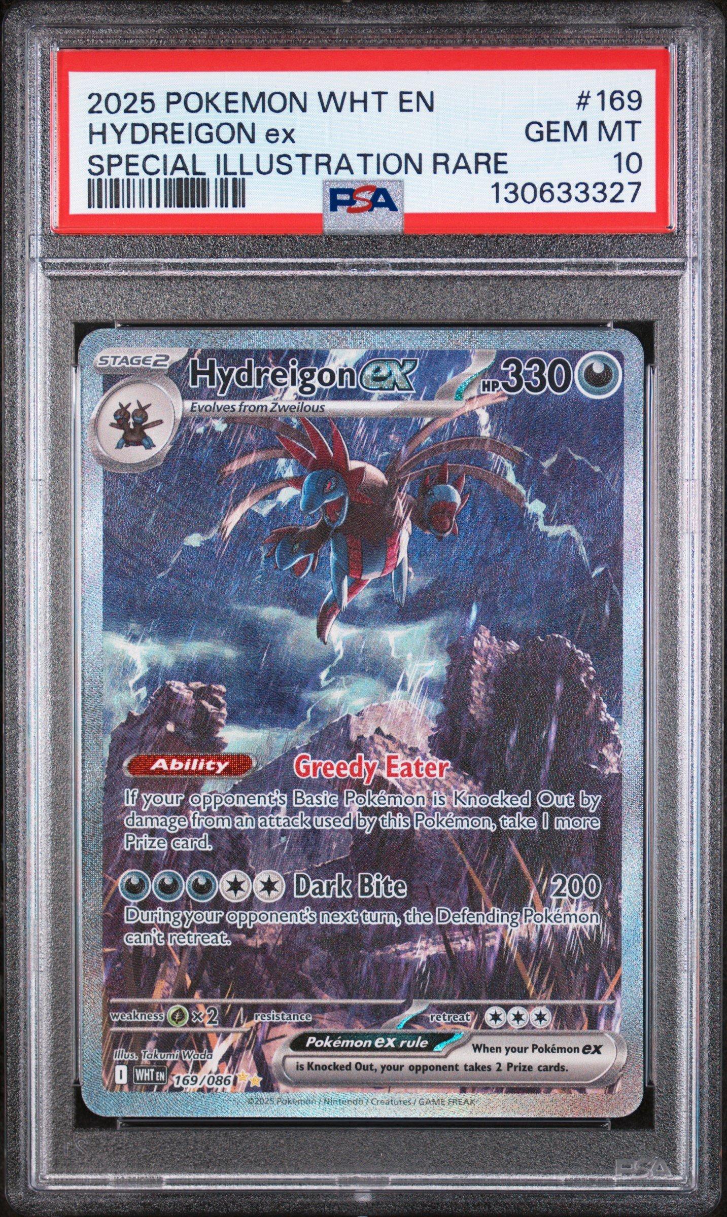 2025 Pokemon Wht En-white Flare 169 Hydreigon Ex Special