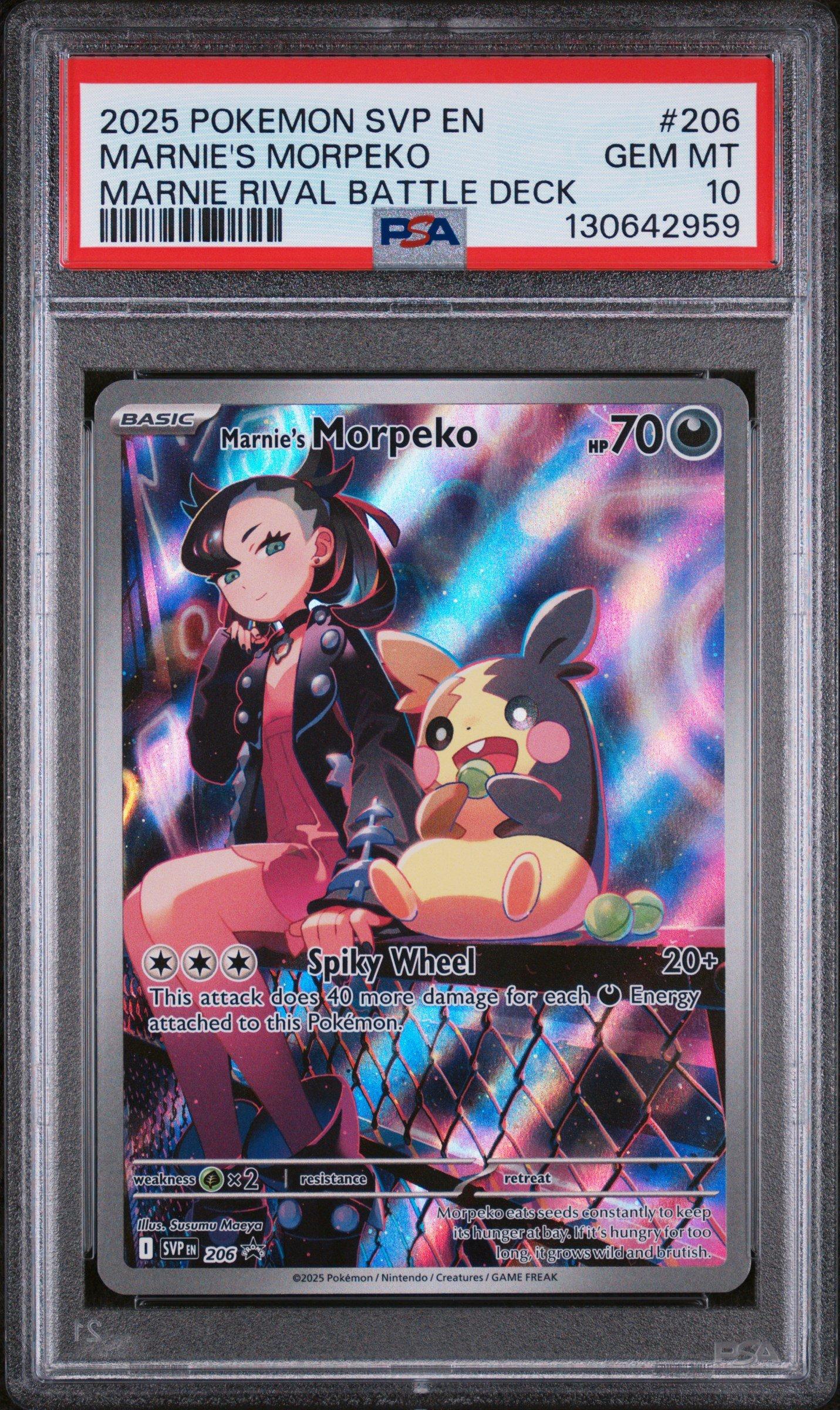 2025 Pokemon Svp En-sv Black Star Promo 206 Marnie's Morpeko