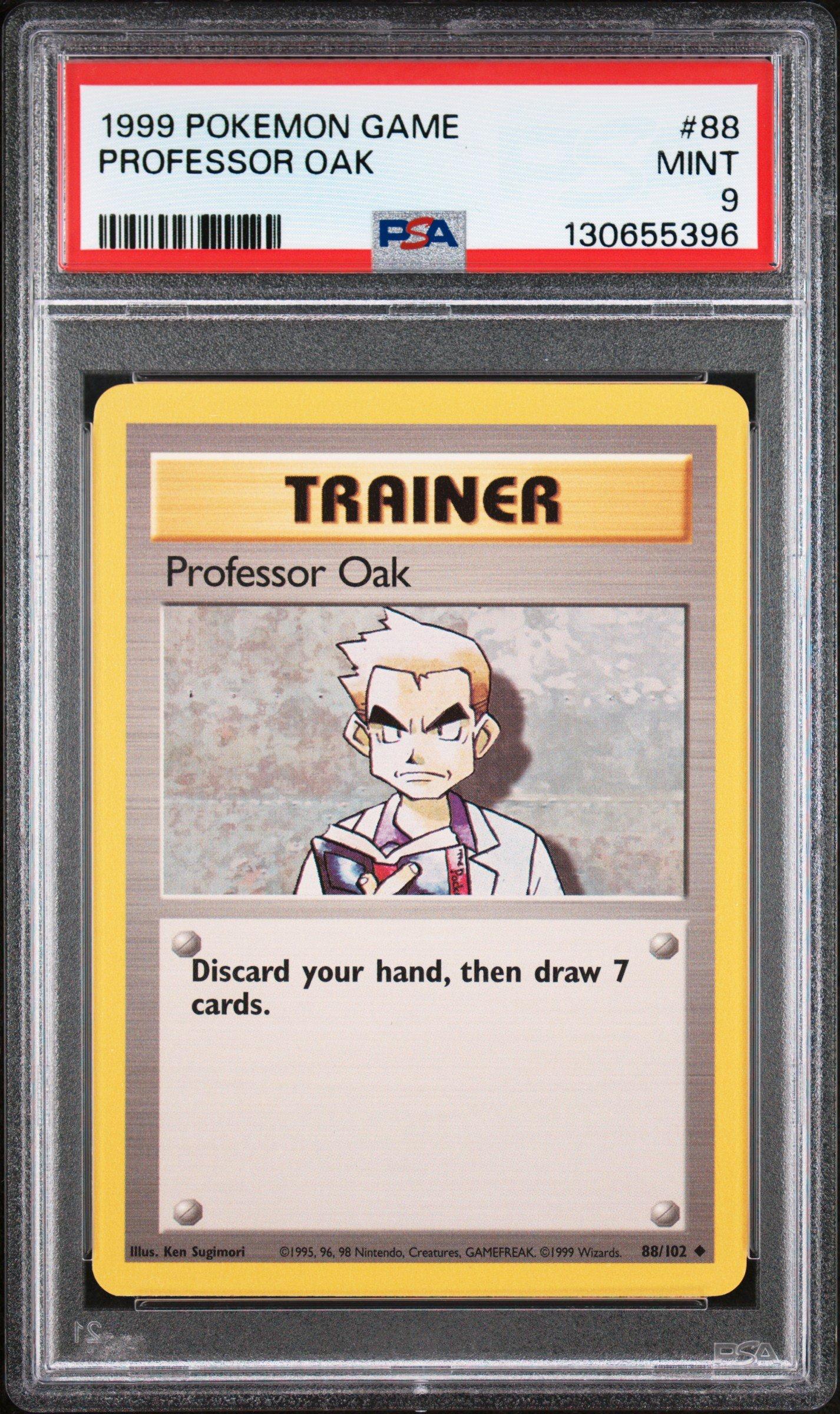 1999 Pokemon Game 88 Professor Oak PSA 9 Graded Card | GameStop