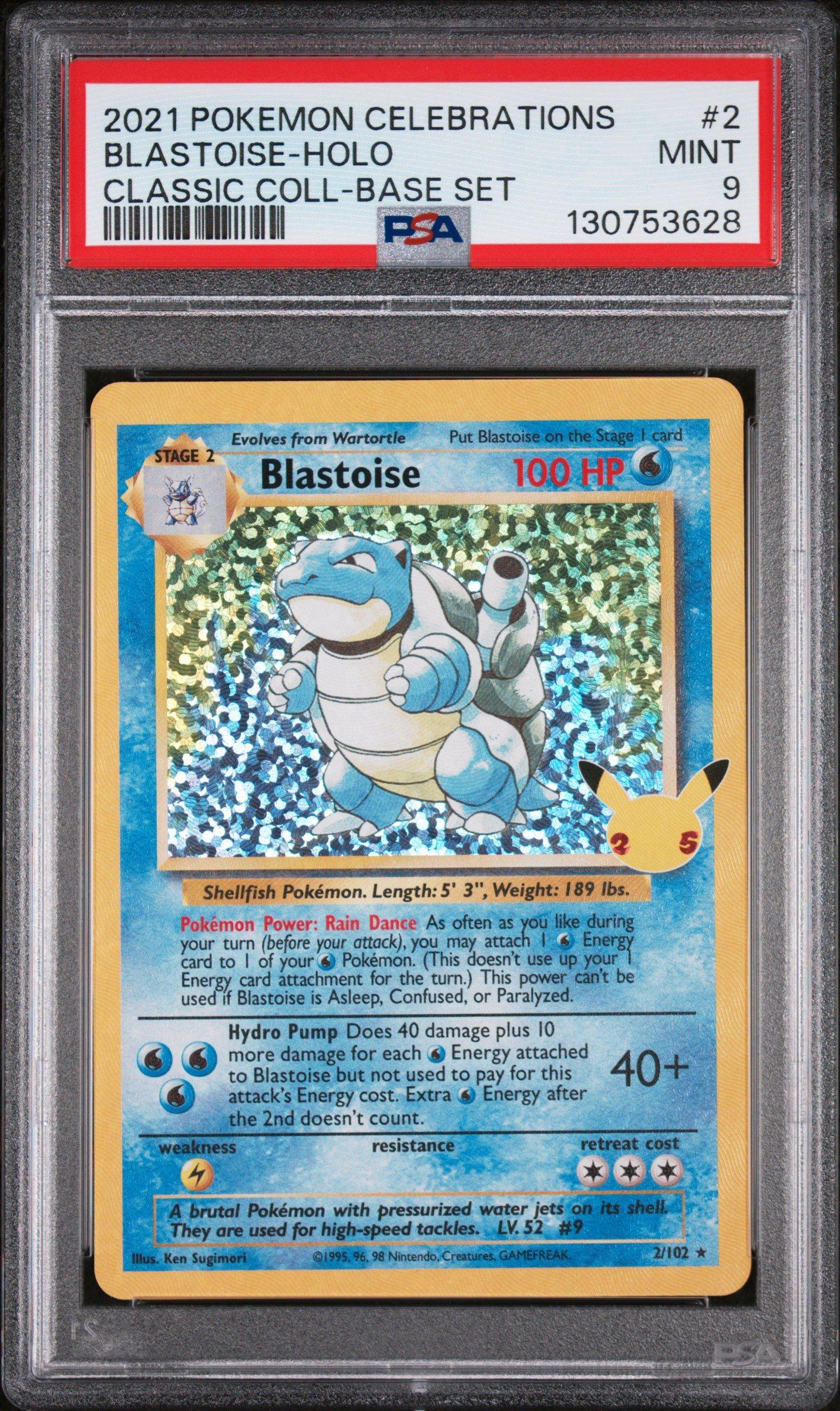 2021 Pokemon Celebrations Classic Collection 2 Blastoise-holo PSA 9 Graded  Card | GameStop