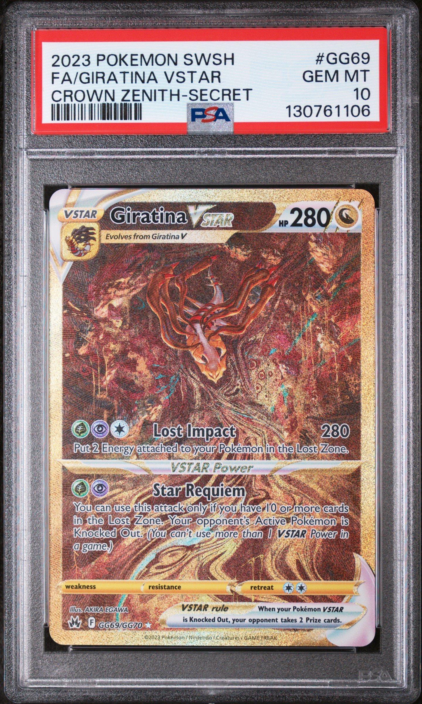 2023 Pokemon Sword And Shield Crown Zenith Gg69 Full Art/giratina